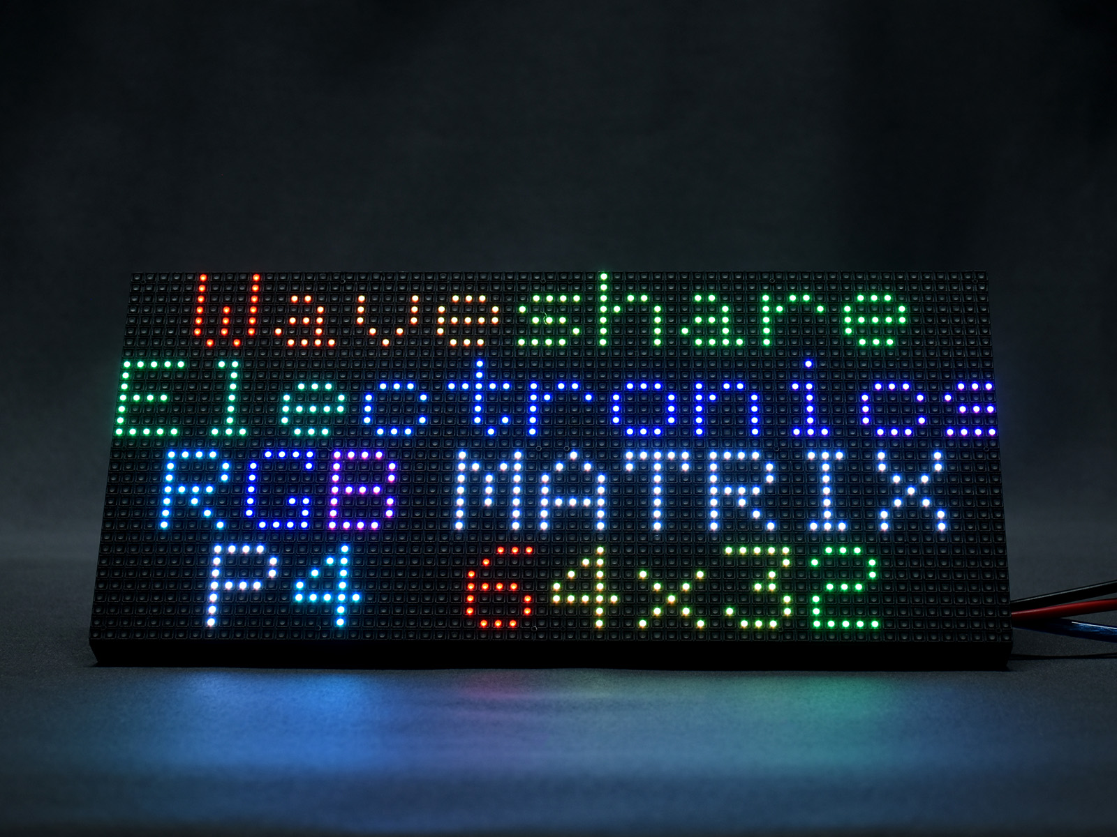 RGB-Vollfarb-LED-Matrix-Panel, 4 mm Pixelabstand, 64×32 Pixel, einstellbare Helligkeit