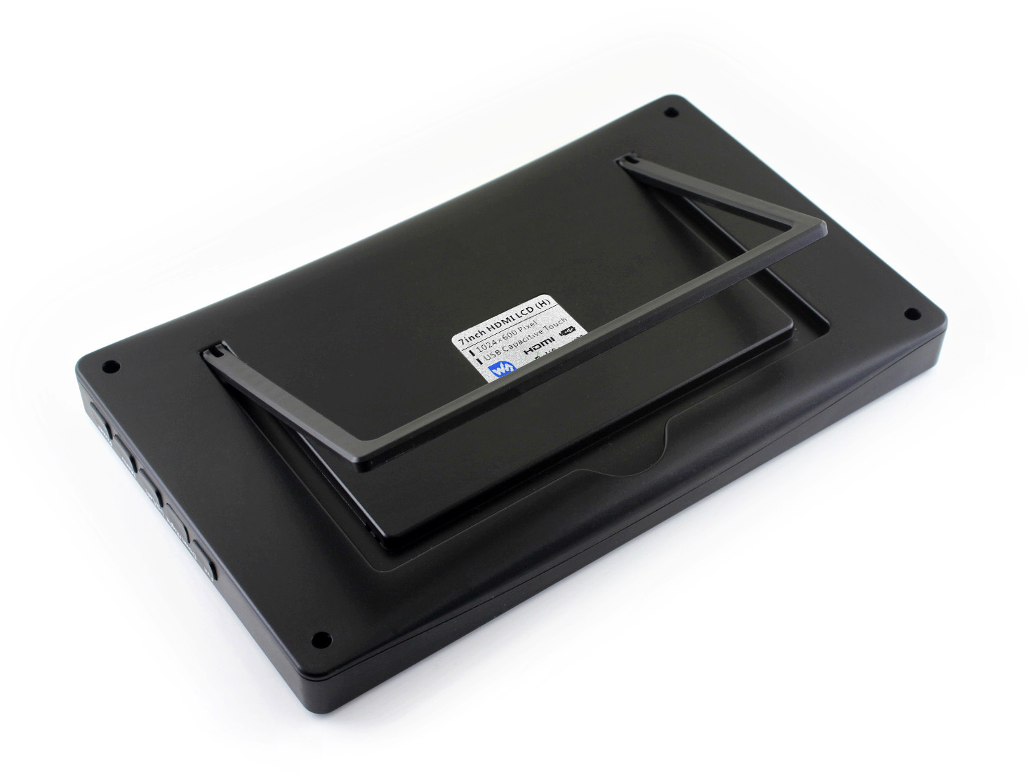 7-Zoll kapazitiver Touchscreen-LCD (H) mit Gehäuse, 1024×600, HDMI, IPS, Unterstützung verschiedener Systeme