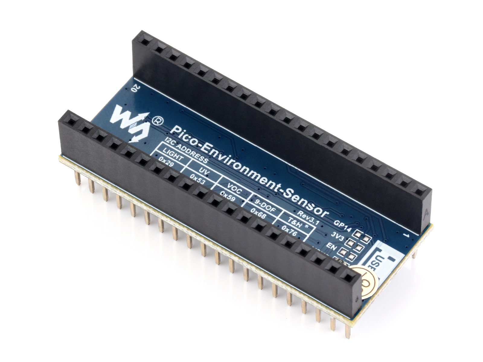 Umweltsensorenmodul für Raspberry Pi Pico, I2C-Bus