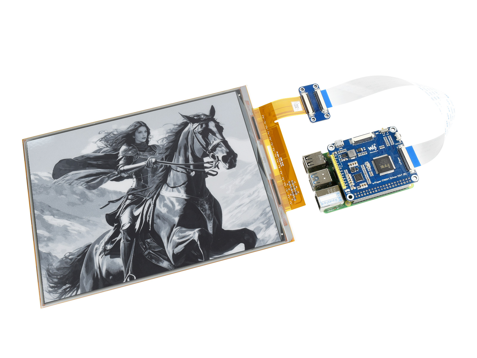 1872×1404, 10,3 Zoll flexibles E-Ink-Display HAT für Raspberry Pi
