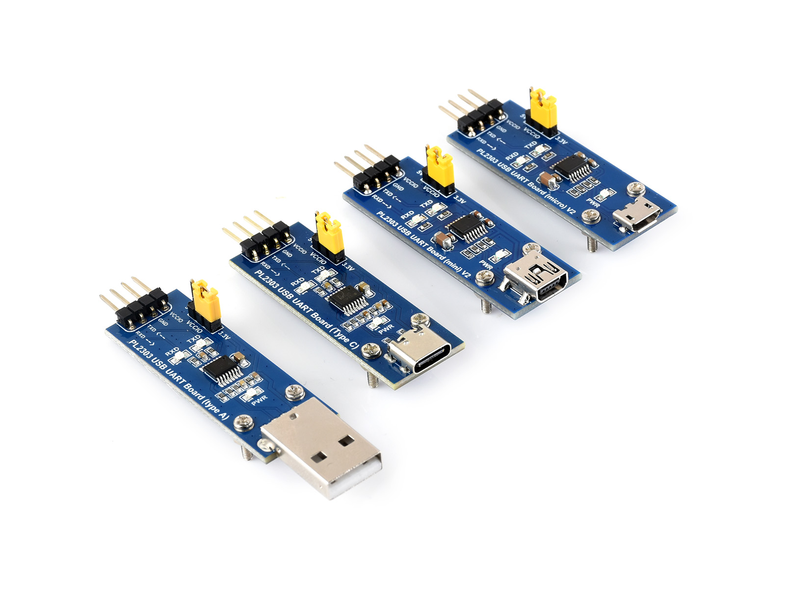 PL2303 USB-zu-UART-(TTL)-Kommunikationsmodul, Micro-/Mini-/Typ-A-/Typ-C-Anschluss