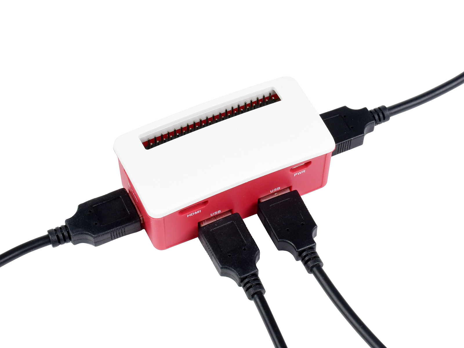 USB-HUB-BOX für Raspberry Pi Zero Serie, 4x USB 2.0-Anschlüsse