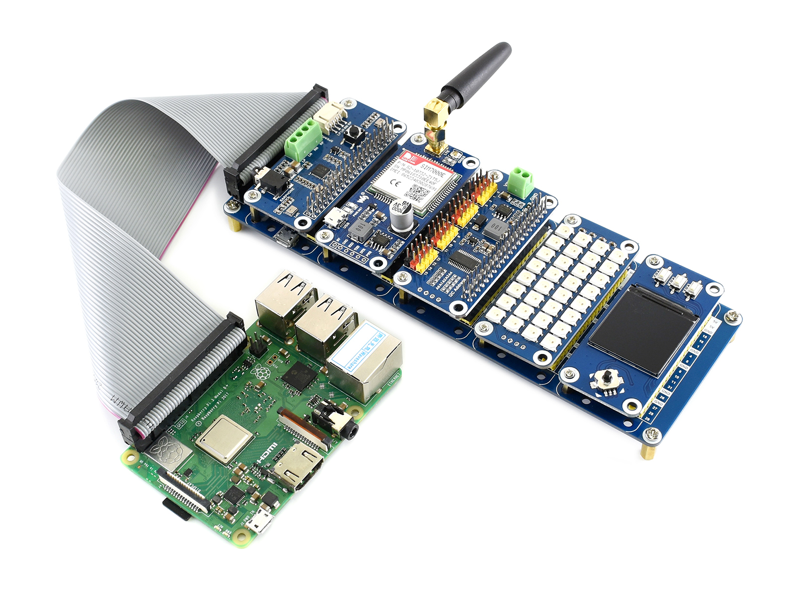 Stack-HAT für Raspberry Pi, stapelt bis zu 5 HATs gleichzeitig