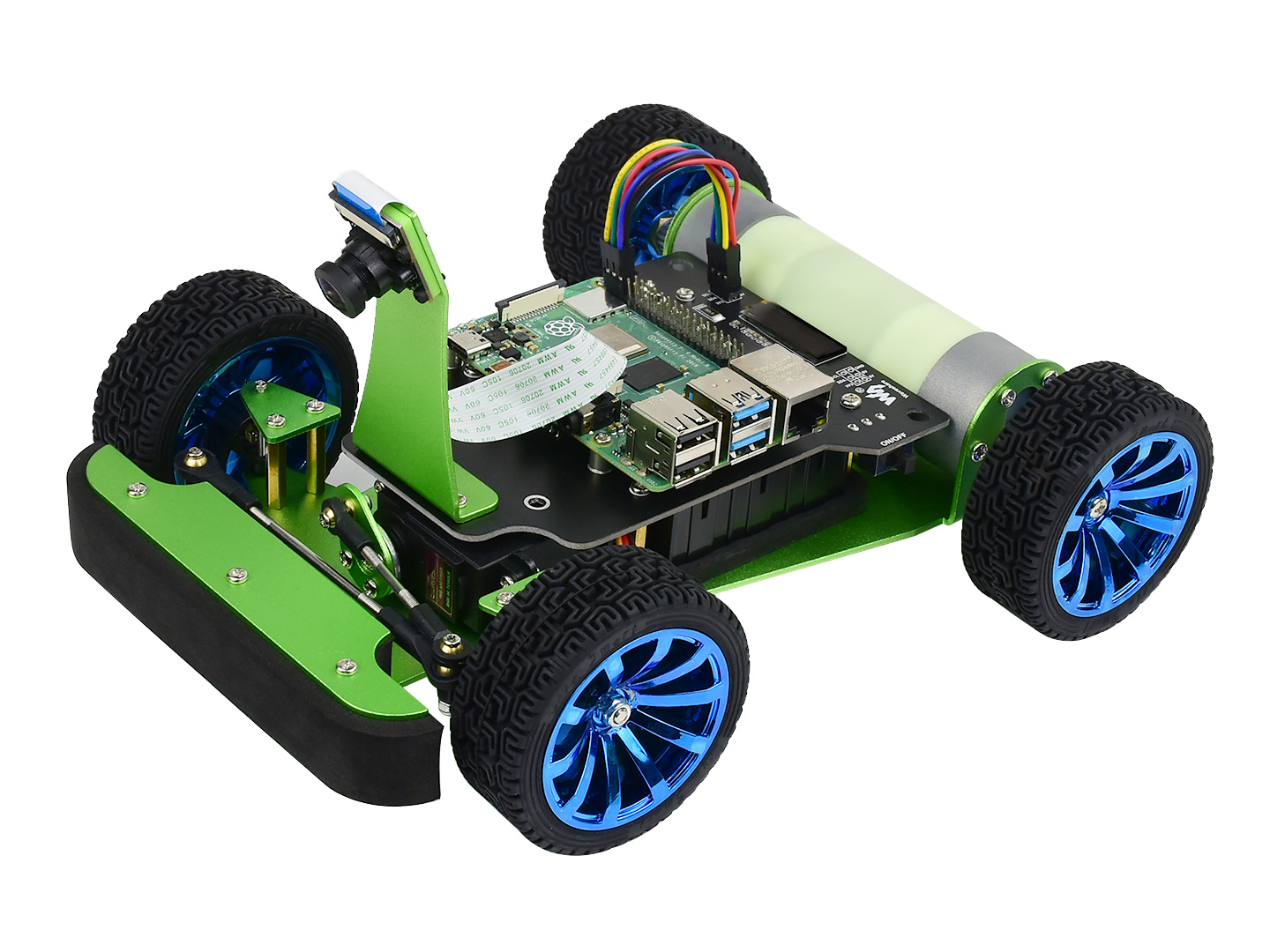 PiRacer, KI-Rennroboter, angetrieben von Raspberry Pi 4 (NICHT enthalten), unterstützt DonkeyCar-Projekt