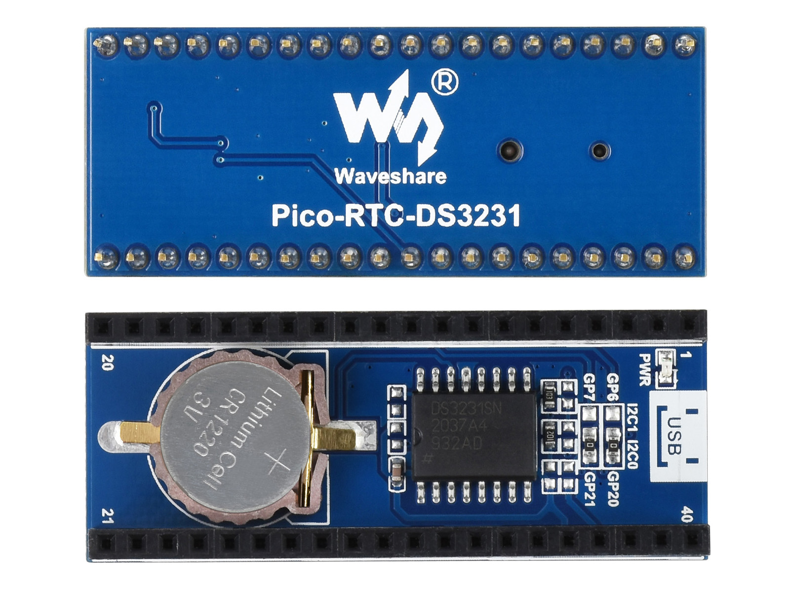 Präzises RTC-Modul für Raspberry Pi Pico, Onboard DS3231-Chip