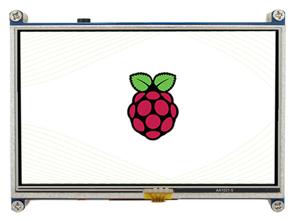 5-Zoll-Widerstandstouchscreen-LCD, 800×480, HDMI, stromsparend