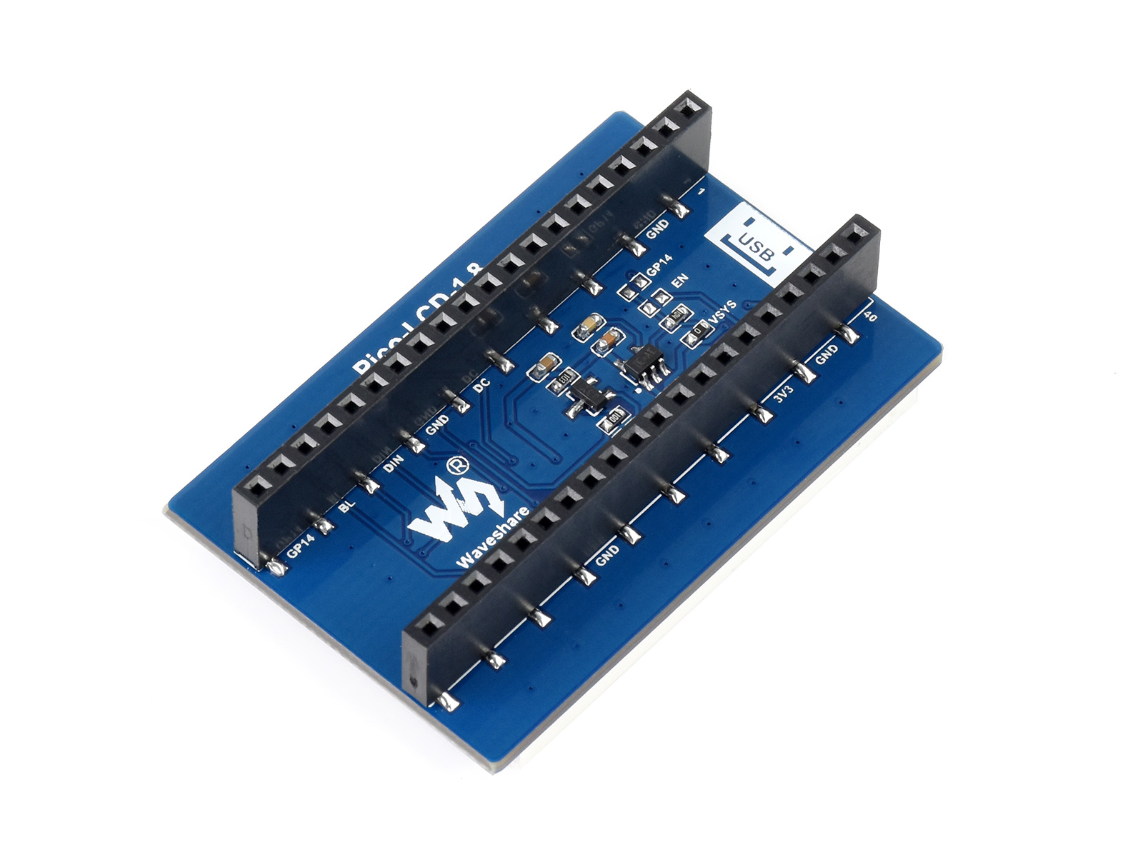 1,8-Zoll-LCD-Displaymodul für Raspberry Pi Pico, 65K Farben, 160×128, SPI