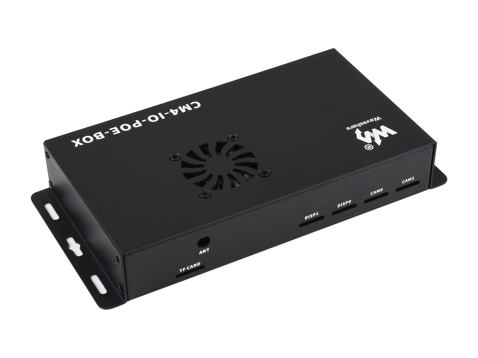 PoE-Minicomputer basierend auf dem Raspberry Pi Compute Module 4 (NICHT enthalten), Metallgehäuse, mit Lüfter