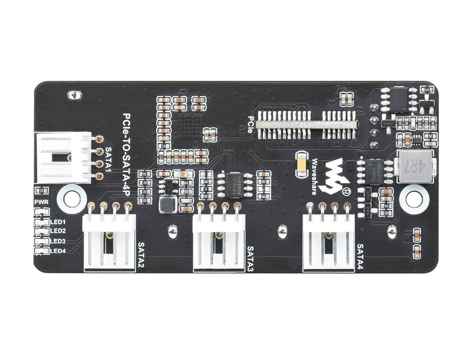 PCIe-zu-4-Kanal-SATA-3.0-Expander, 6 Gbit/s Hochgeschwindigkeits-SATA-Schnittstelle, unterstützt CM4