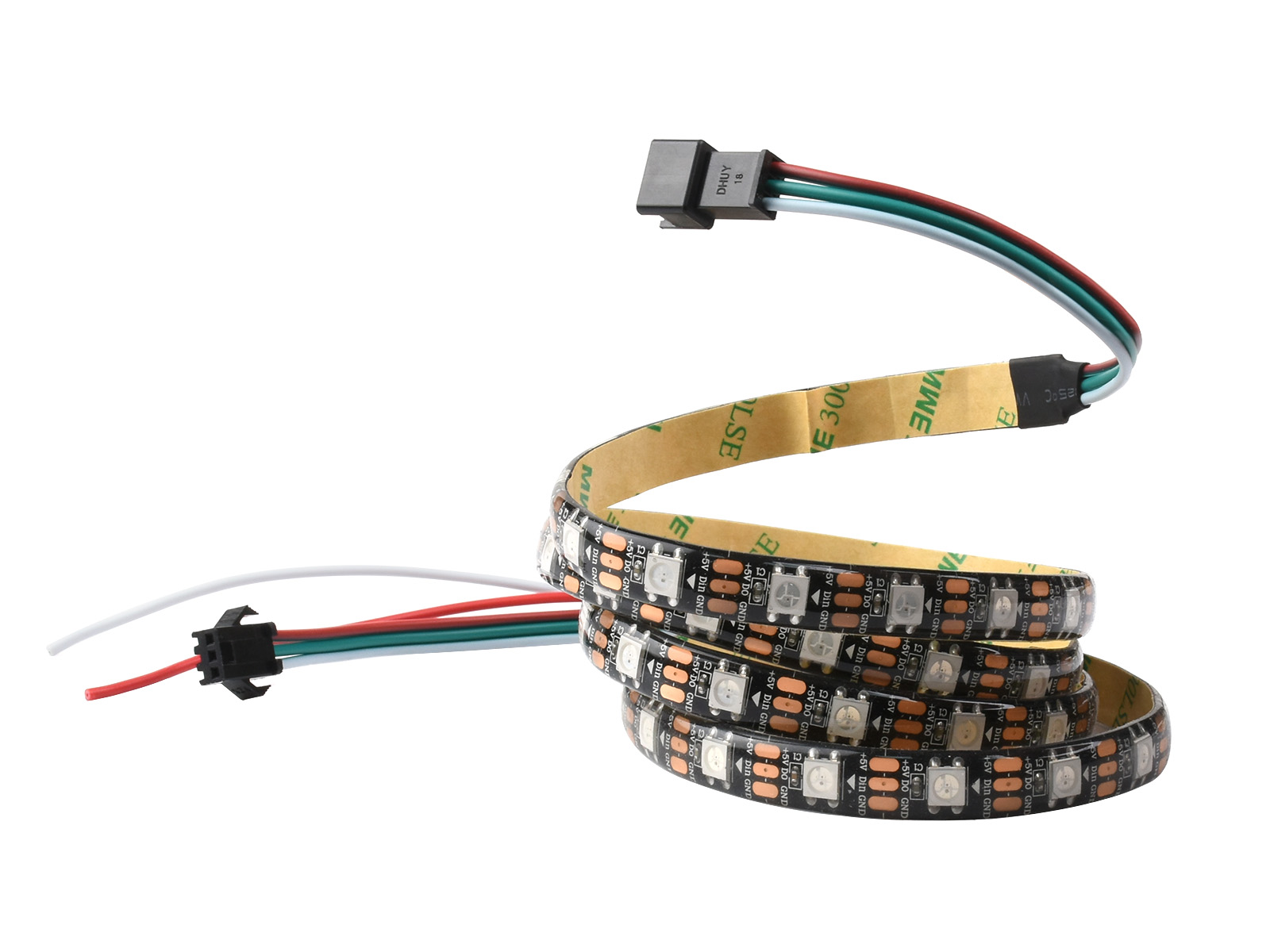 WS2812 Digitaler RGB-LED-Streifen, hohe Helligkeit, energiesparend und geringer Stromverbrauch, abschneidbar und programmierbar