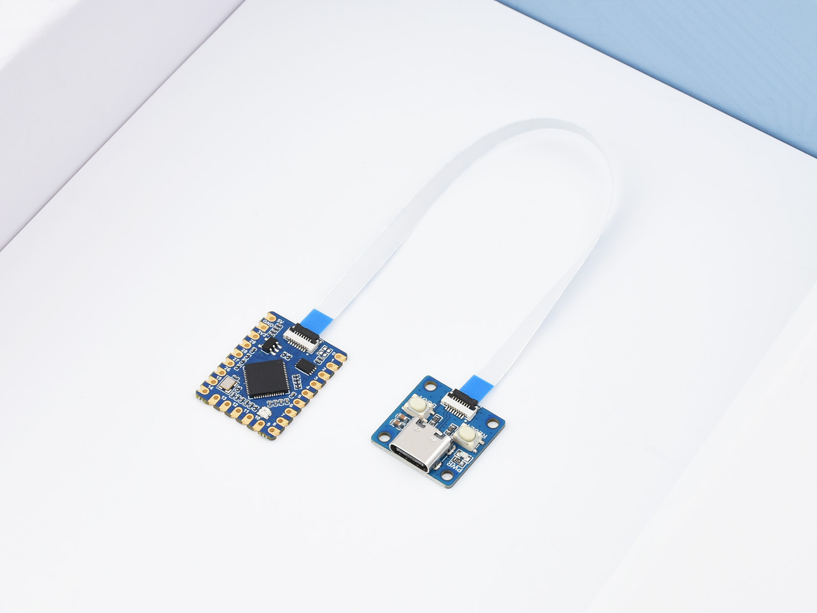 Waveshare RP2040-Tiny Entwicklungsboard, basierend auf dem offiziellen RP2040 Dual-Core-Prozessor, USB-Port-Adapterboard optional