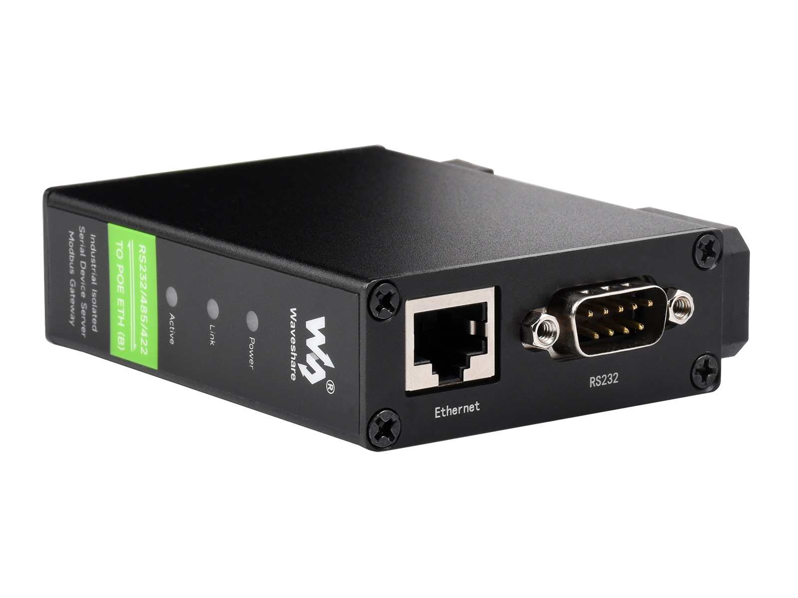 Rail-Mount-Serieller Server, RS232/485/422 auf RJ45 Ethernet-Modul, TCP/IP zu seriell, POE-Funktion optional