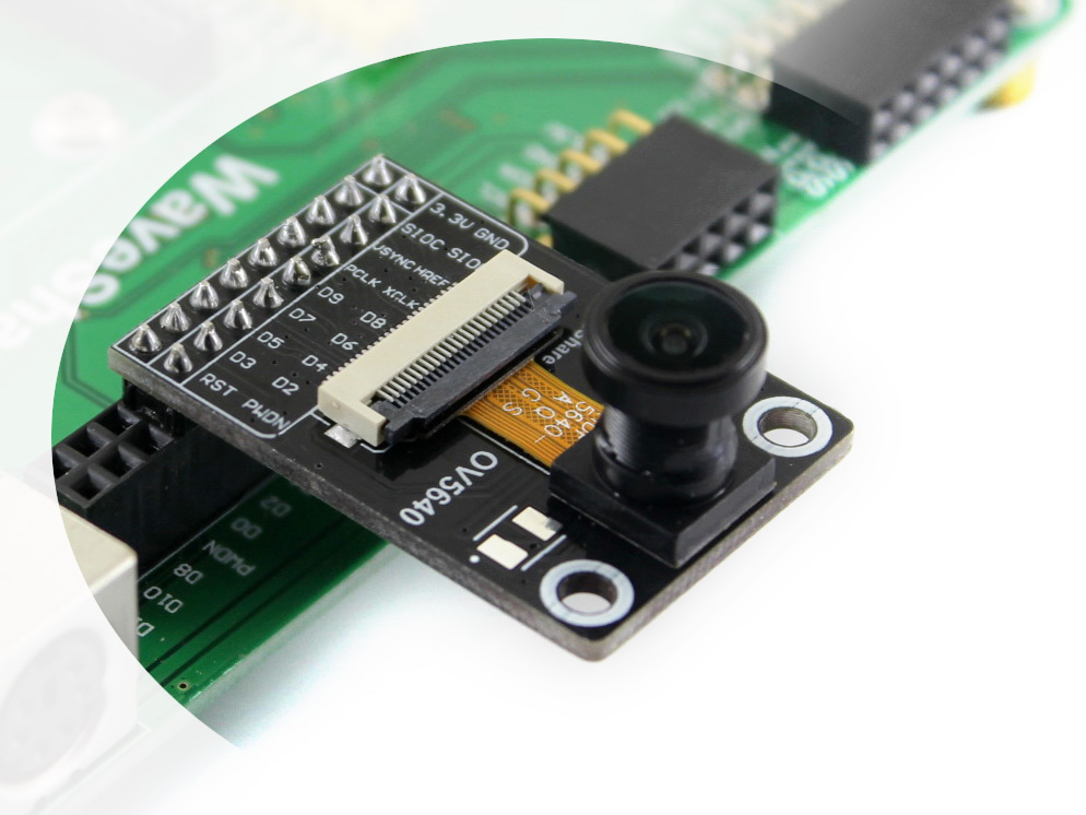 OV5640 Kamera-Board (B), 5 Megapixel (2592x1944), Fischaugenlinse