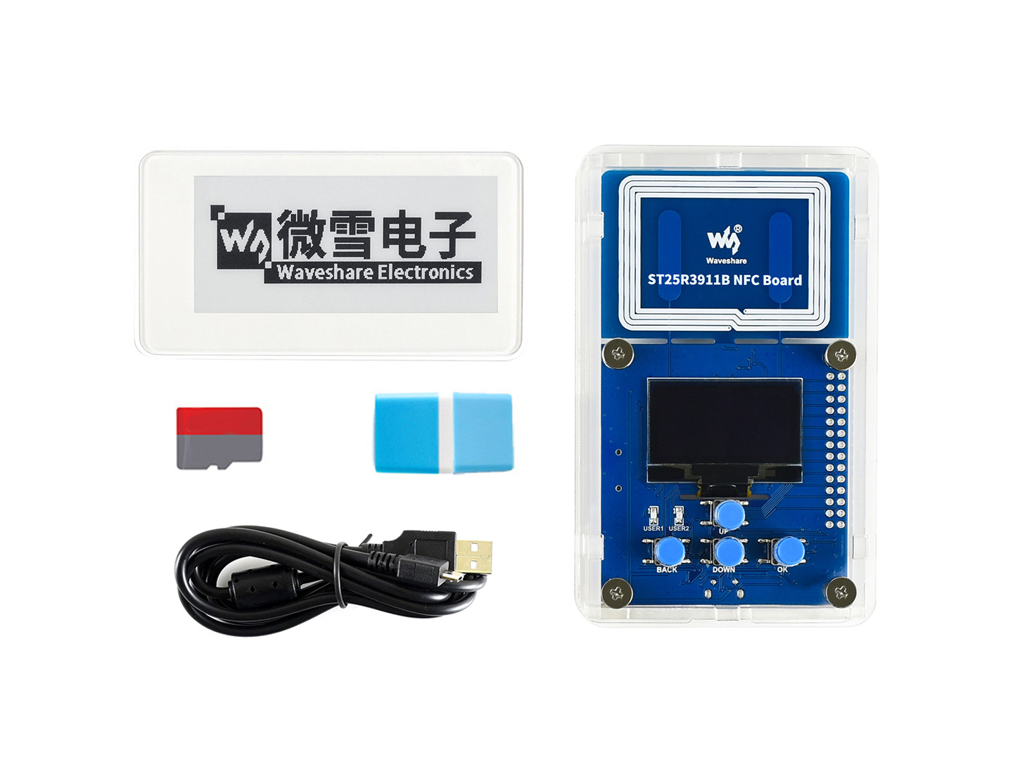 2,9-Zoll NFC-gestütztes ePaper-Evaluierungs-Kit, kabellose Stromversorgung & Datenübertragung