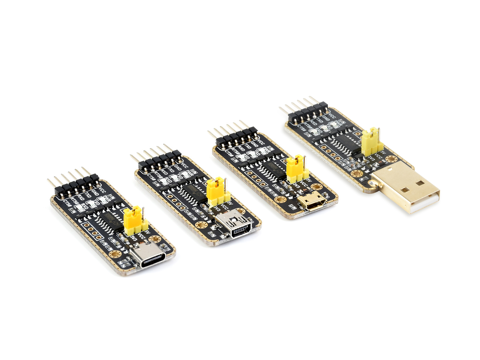 USB-zu-UART-Modul, Micro-/Mini-/Typ-A-/Typ-C-Anschlüsse, Hochgeschwindigkeitsübertragung