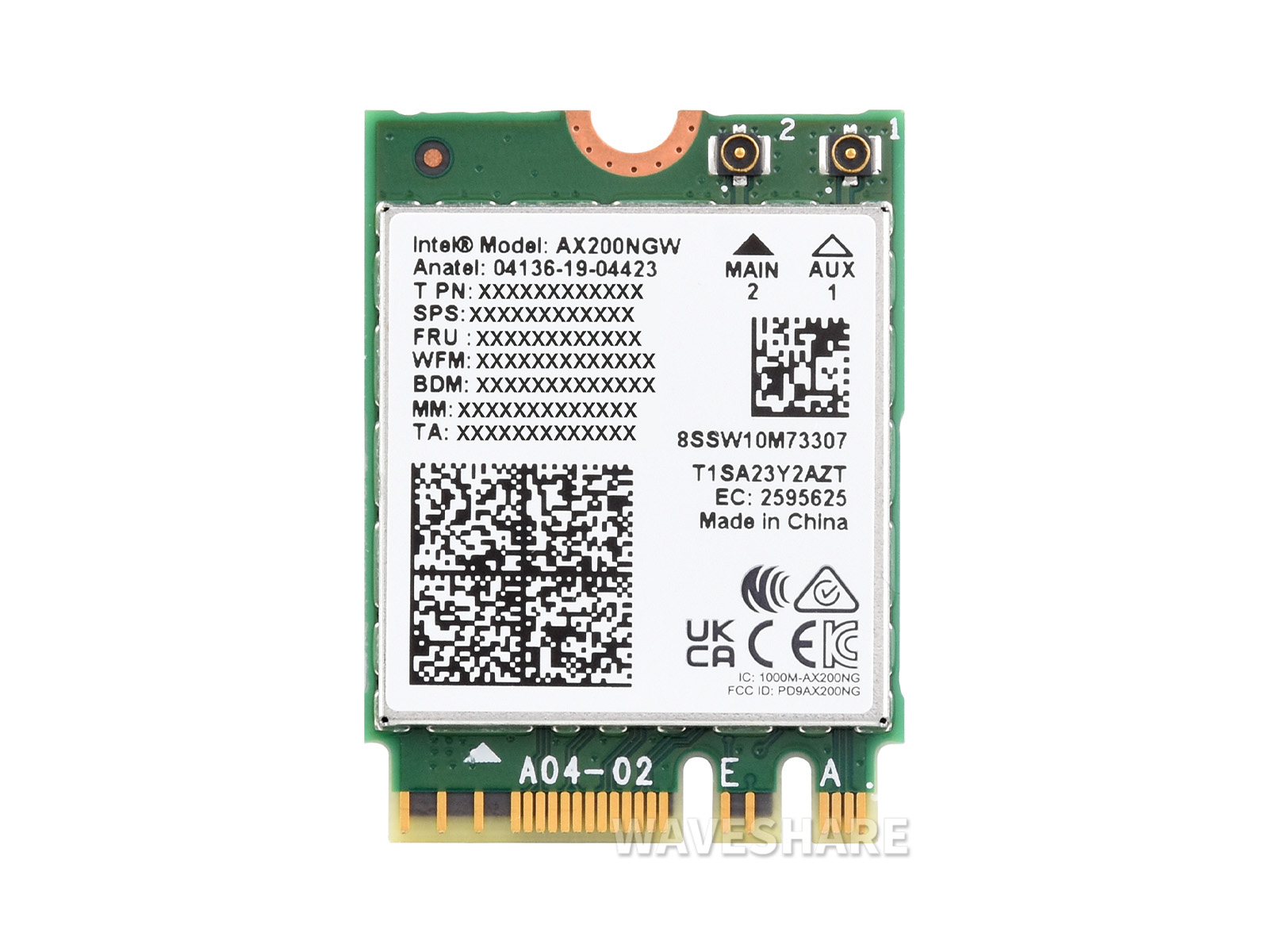 Wireless AX200 NIC, Gigabit Dual-Band Wi-Fi 6, 802.11AX Standard, Bluetooth 5.2