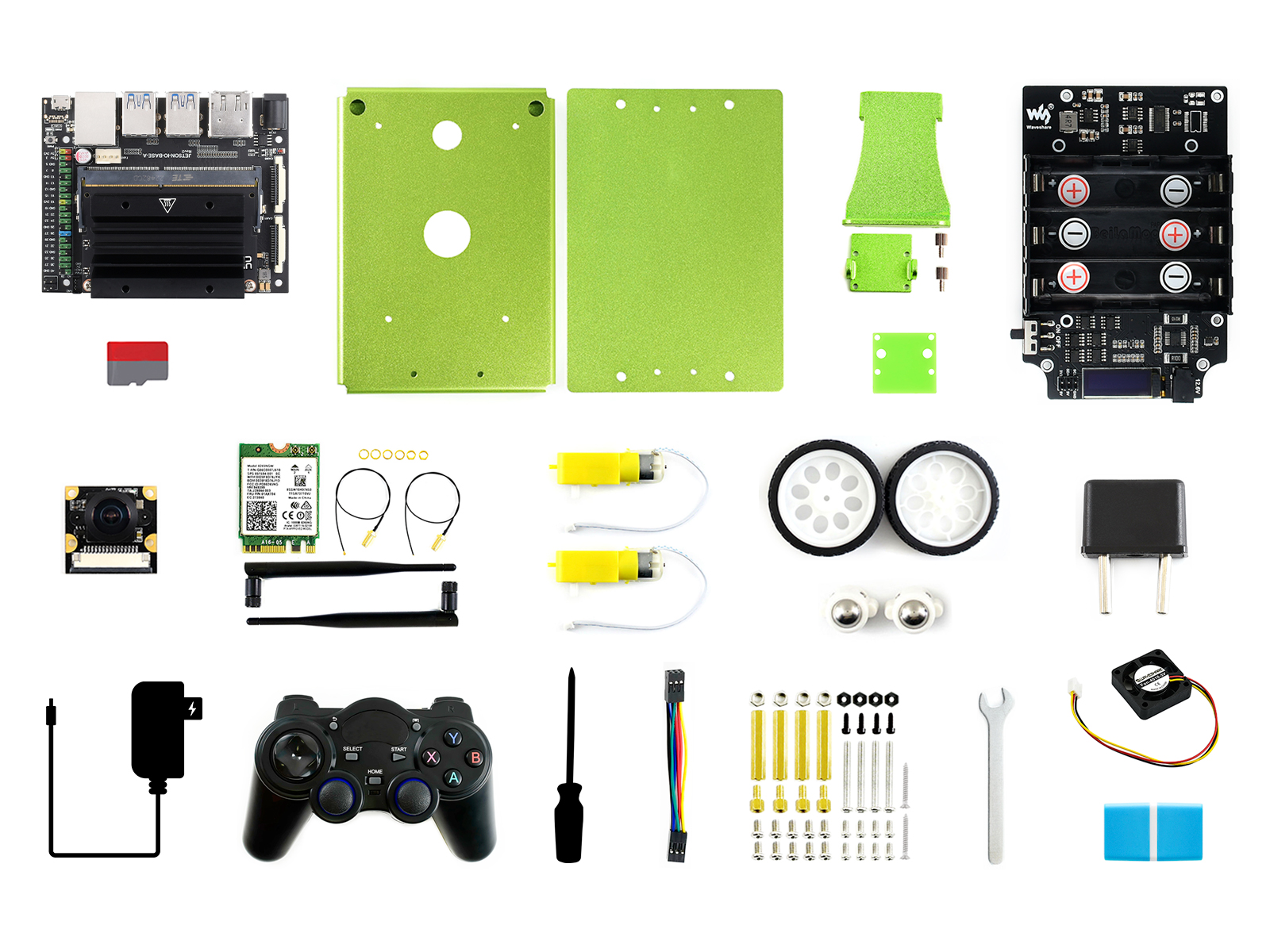 JetBot AI Kit B, KI-Roboter basierend auf Jetson Nano, inklusive Waveshare Jetson Nano Dev Kit