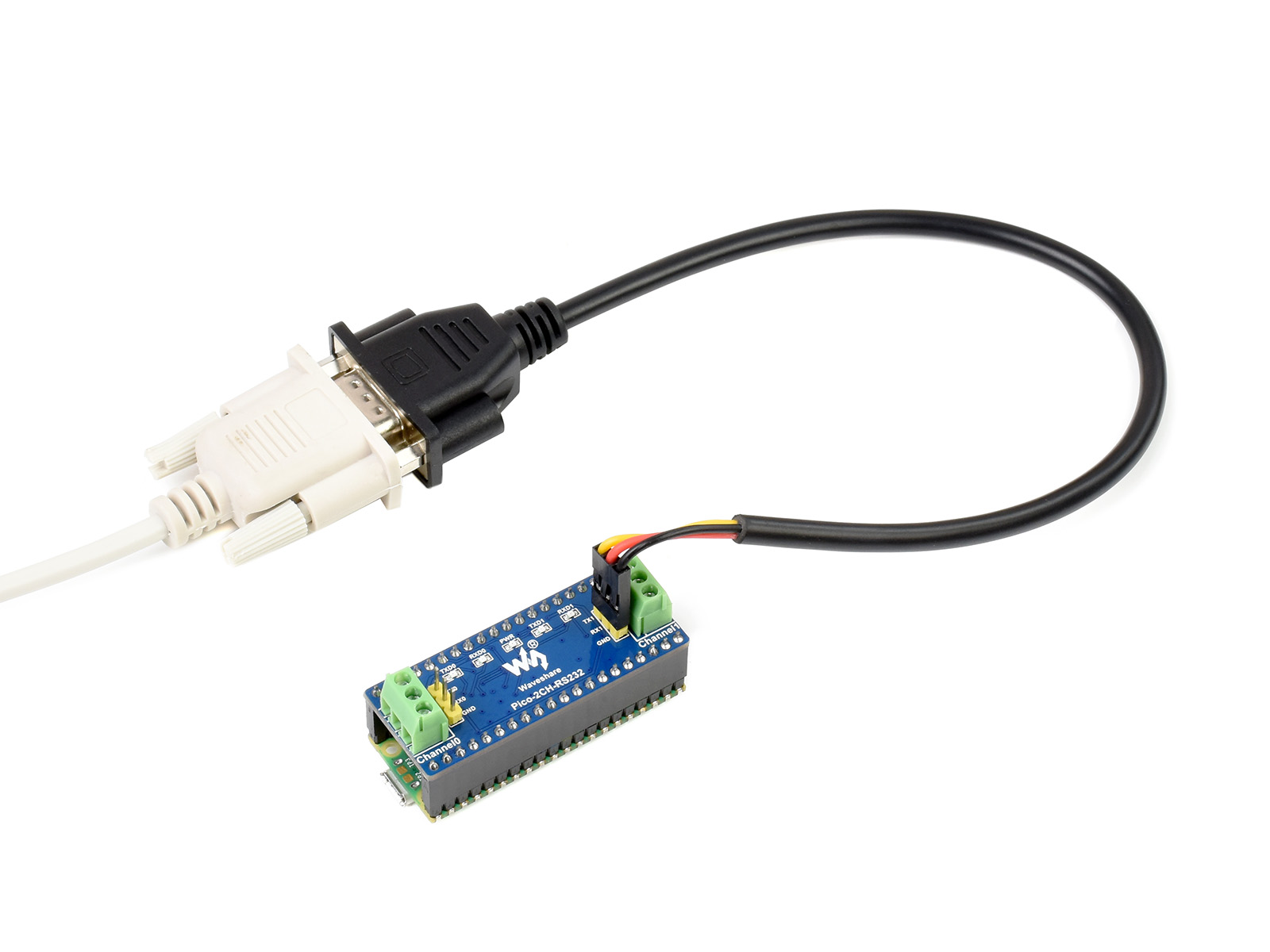 2-Kanal-RS232-Modul für Raspberry Pi Pico, SP3232EEN-Transceiver, UART-zu-RS232