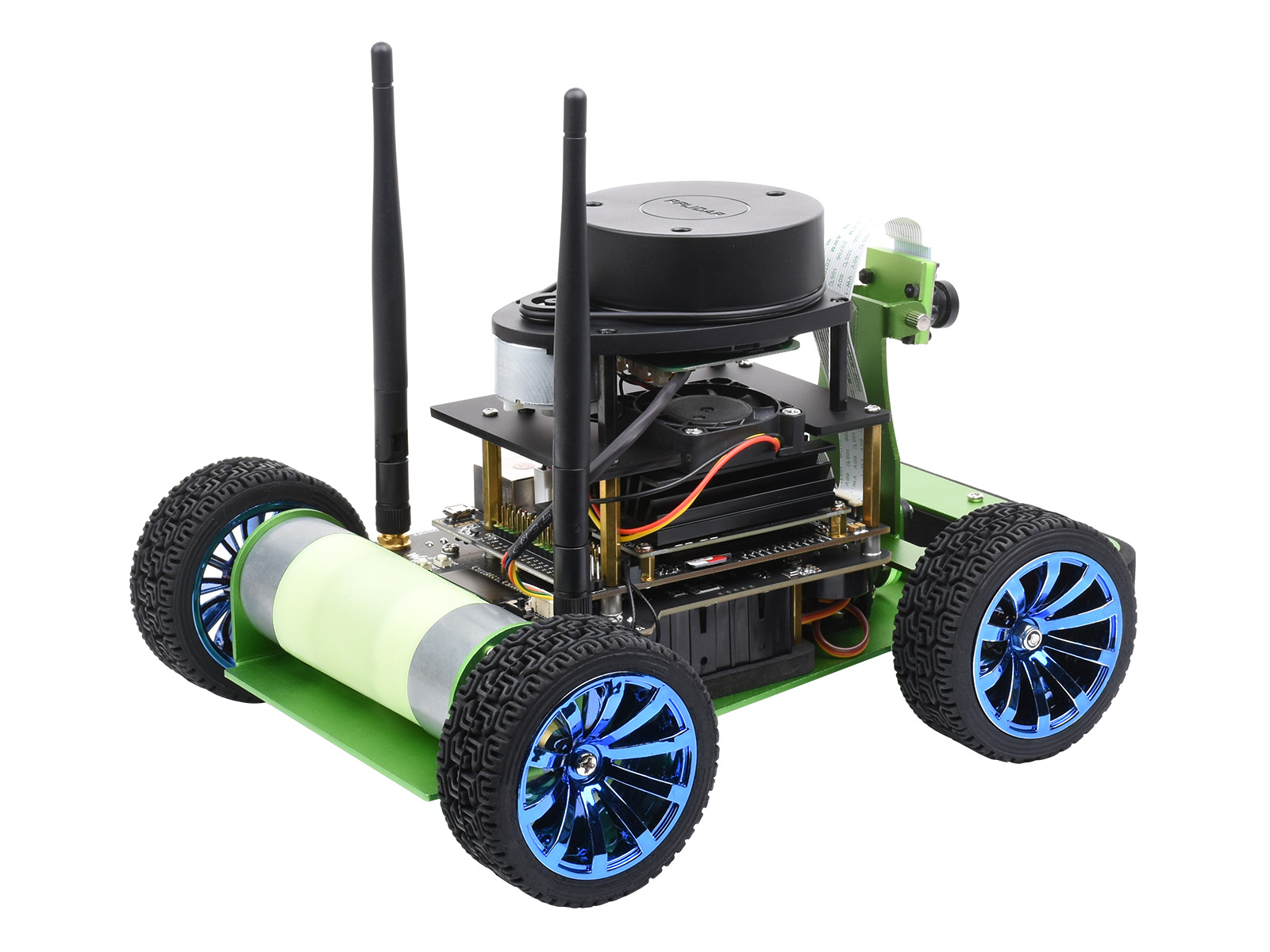 JetRacer Professional Version ROS AI Kit Zubehör, Dual Controller KI-Roboter, Lidar-Kartierung, Bildverarbeitung