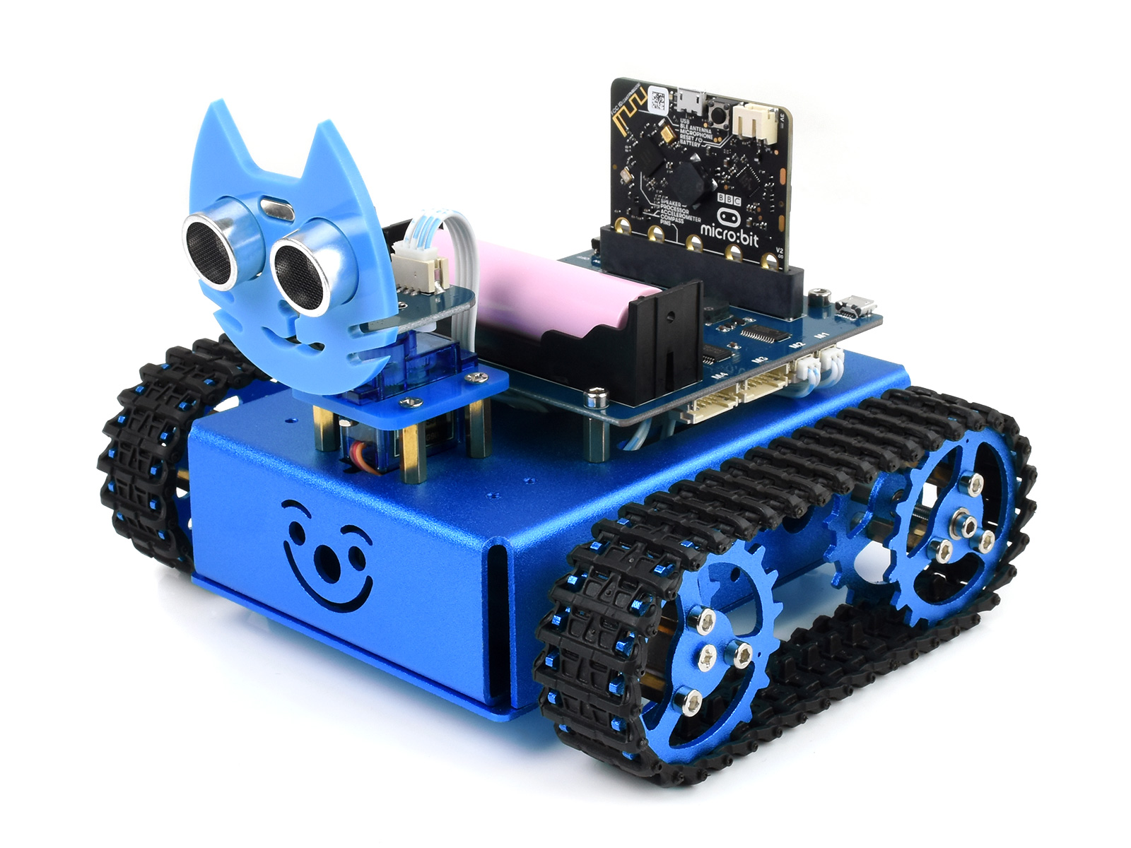 KitiBot Starter Tracked Robot Building Kit auf Basis von BBC micro:bit (optional)