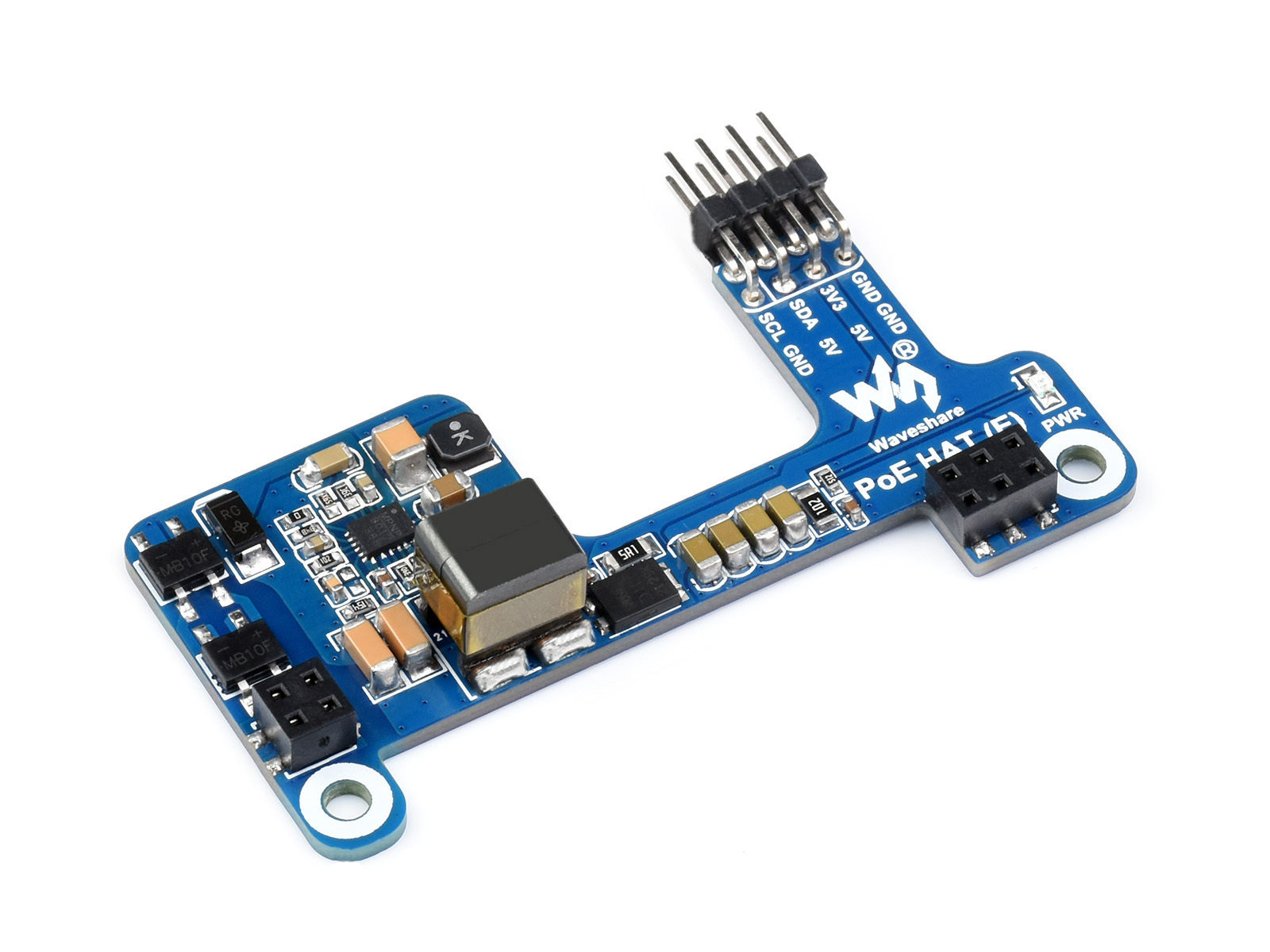 Power over Ethernet HAT (E) für Raspberry Pi 3B+/4B, 802.3af-konform