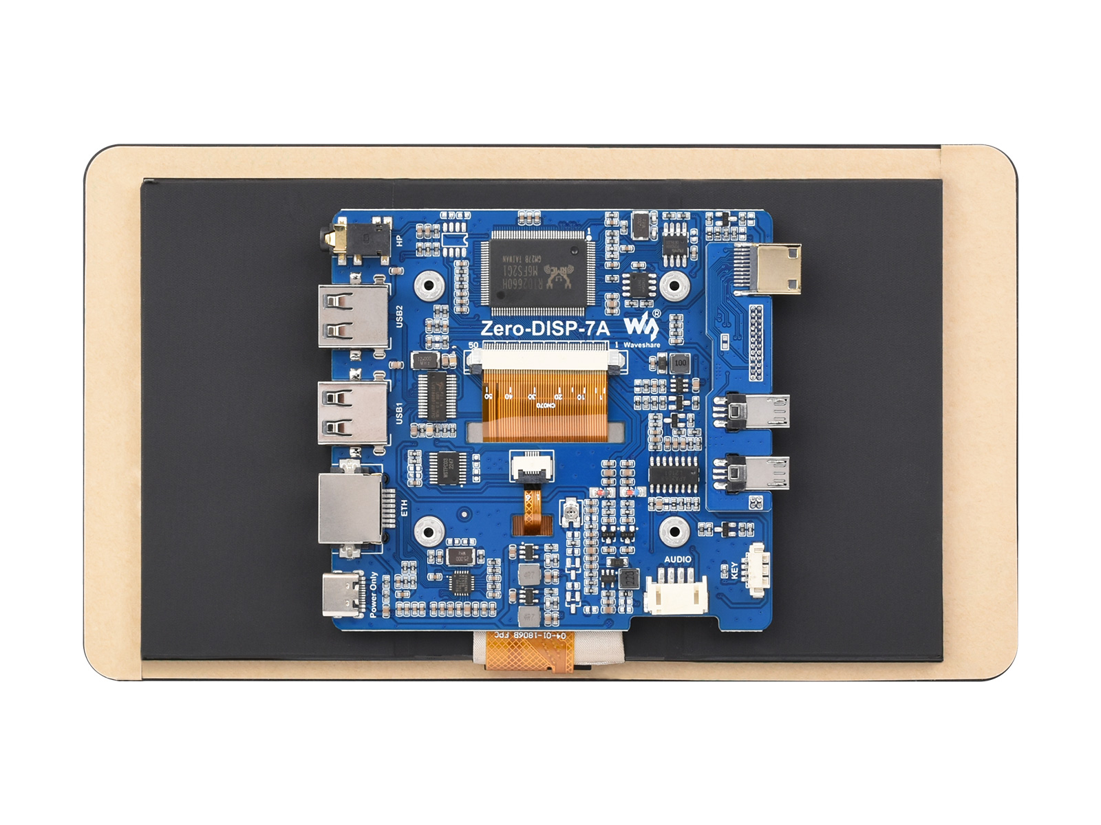 7-Zoll-Touchdisplay-Set für Raspberry Pi Zero, mit IPS-Display-Erweiterungsplatine, 1024×600, 5-Punkt-Kapazitivtouch