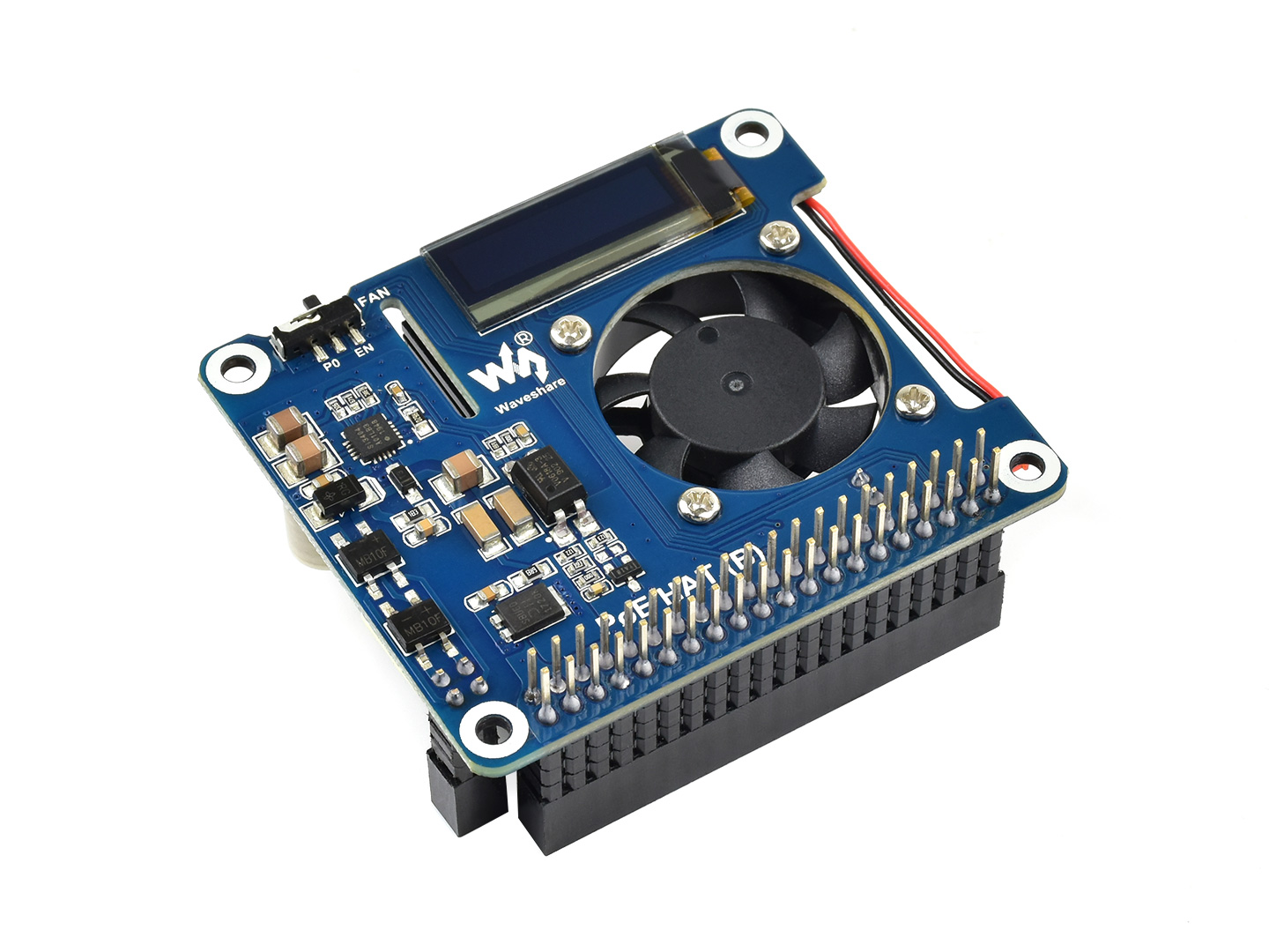 Power over Ethernet HAT (B) für Raspberry Pi 3B+/4B und 802.3af PoE-Netzwerk