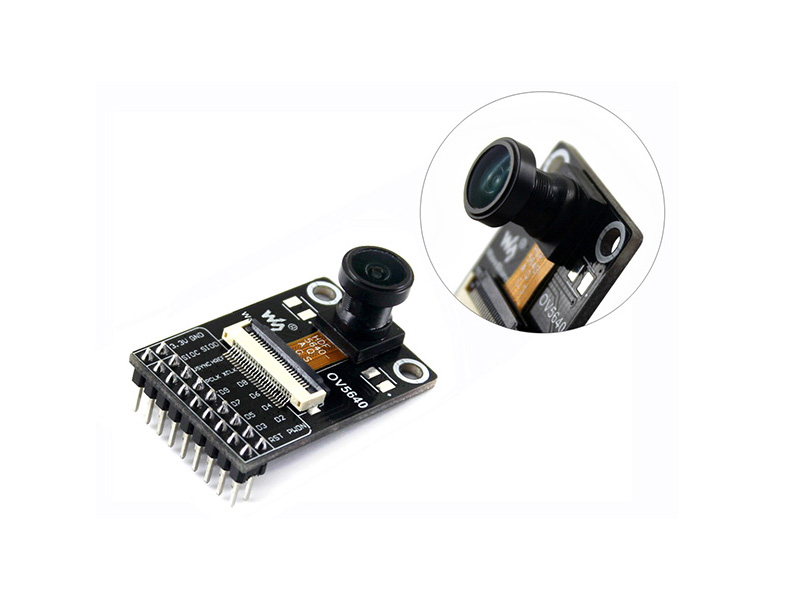 OV5640 Kamera-Board (B), 5 Megapixel (2592x1944), Fischaugenlinse