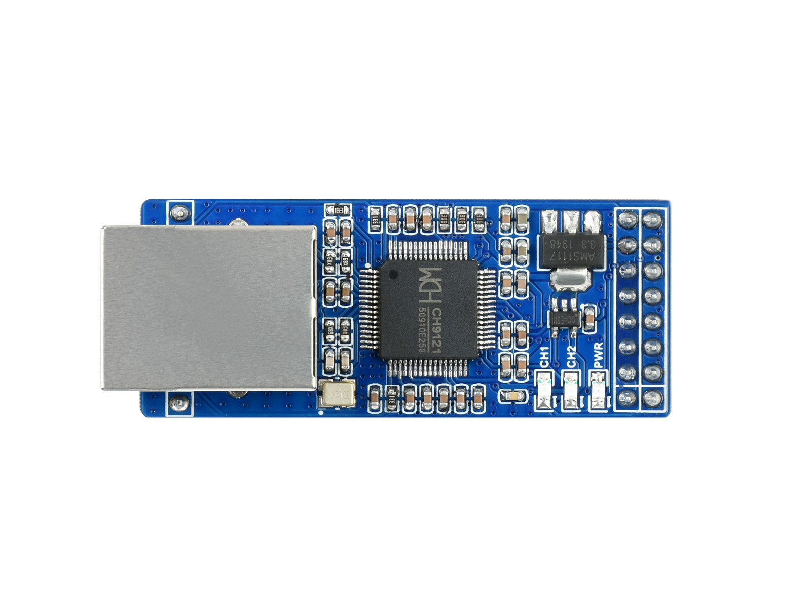 2-Kanal UART-zu-Ethernet-Konverter, transparentes Übertragungsmodul für serielle Schnittstellen