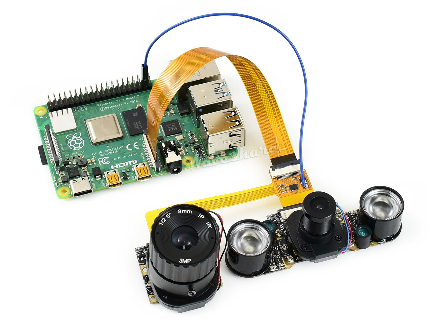 Raspberry Pi Kamera-Scheduler, ein Kabel für zwei Kameras