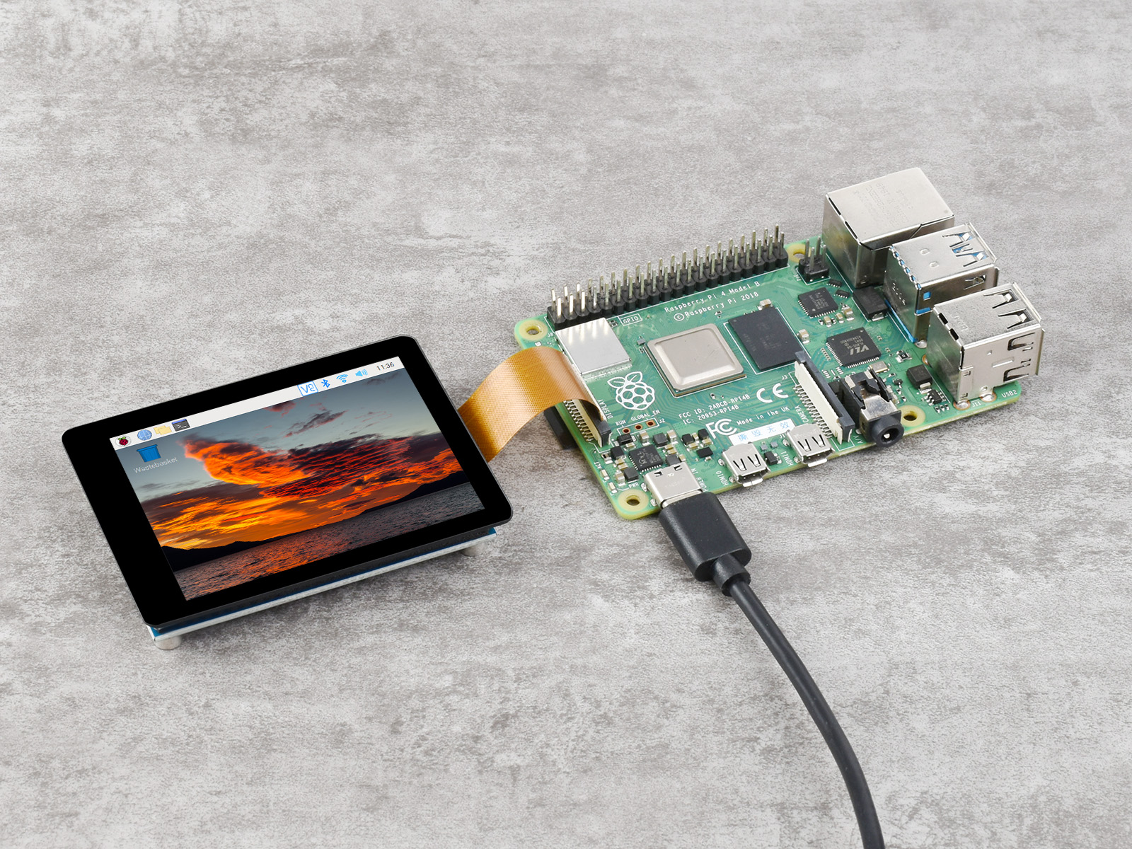 2,8-Zoll kapazitiver Touchscreen für Raspberry Pi, 480×640, DSI, IPS, optisch gebundene Anzeige