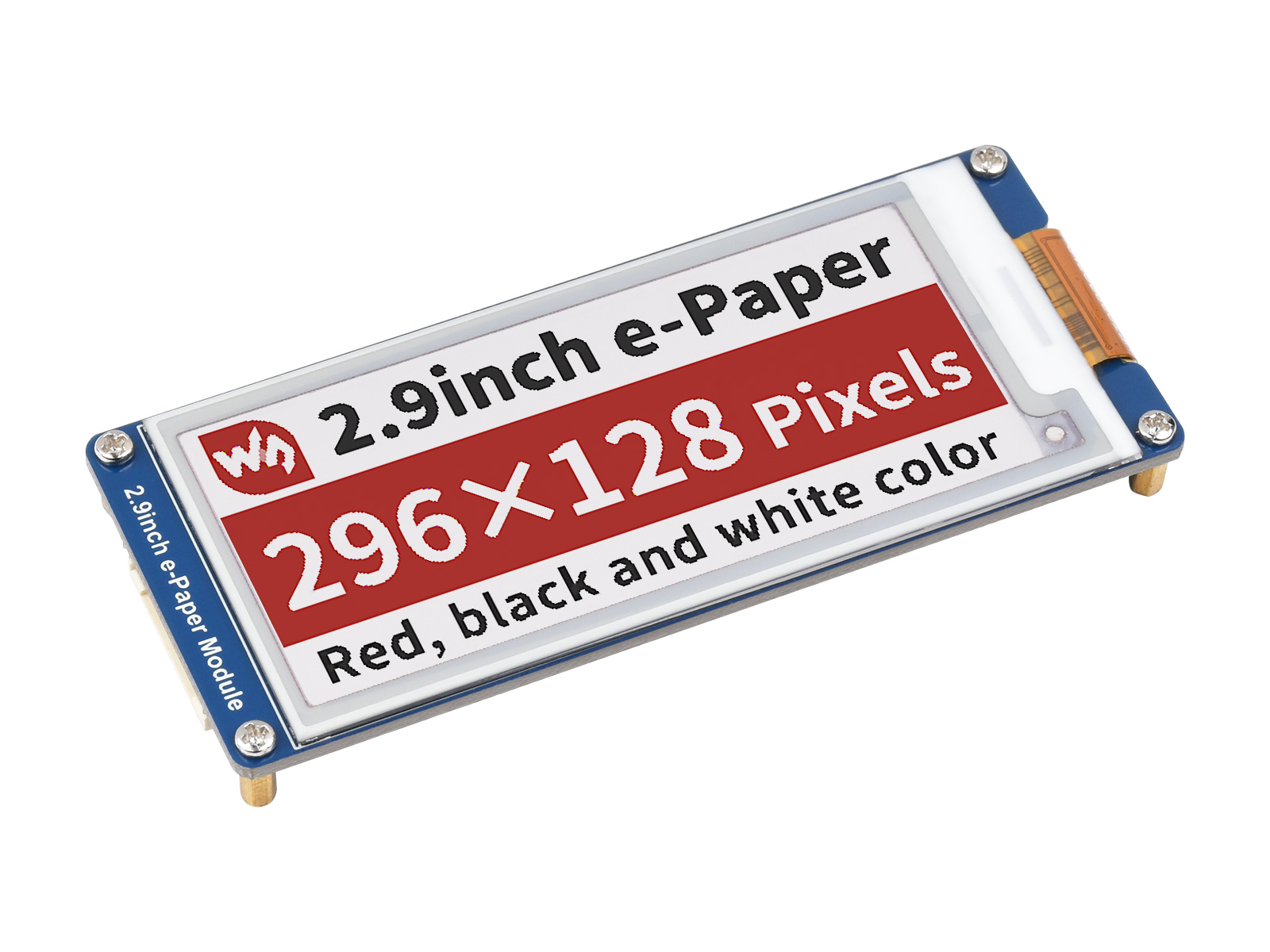 2,9-Zoll E-Paper E-Ink Displaymodul (B), 296×128, Rot/Schwarz/Weiß, SPI