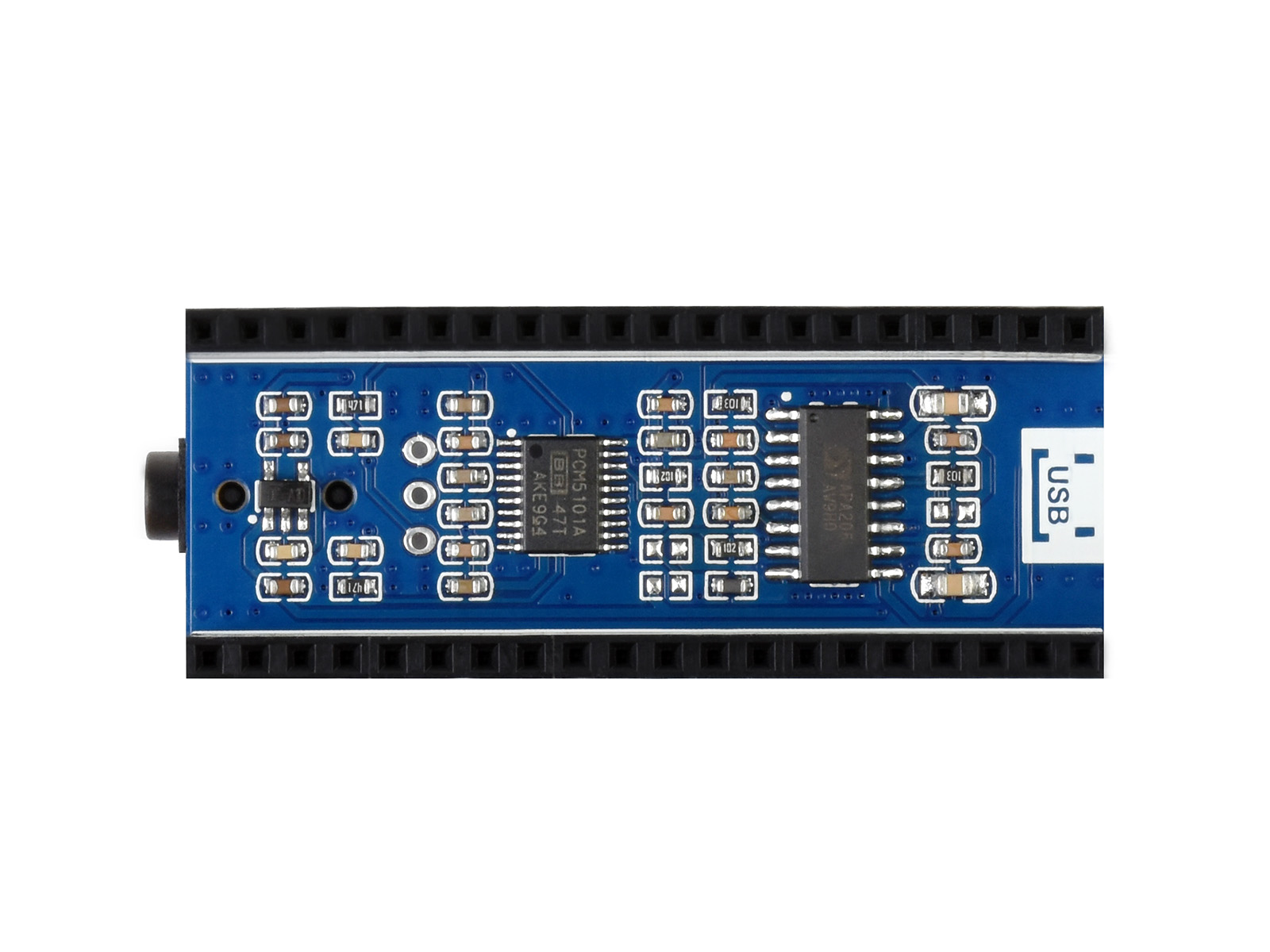 Audio-Erweiterungsmodul für Raspberry Pi Pico, gleichzeitige Kopfhörer-/Lautsprecherausgabe