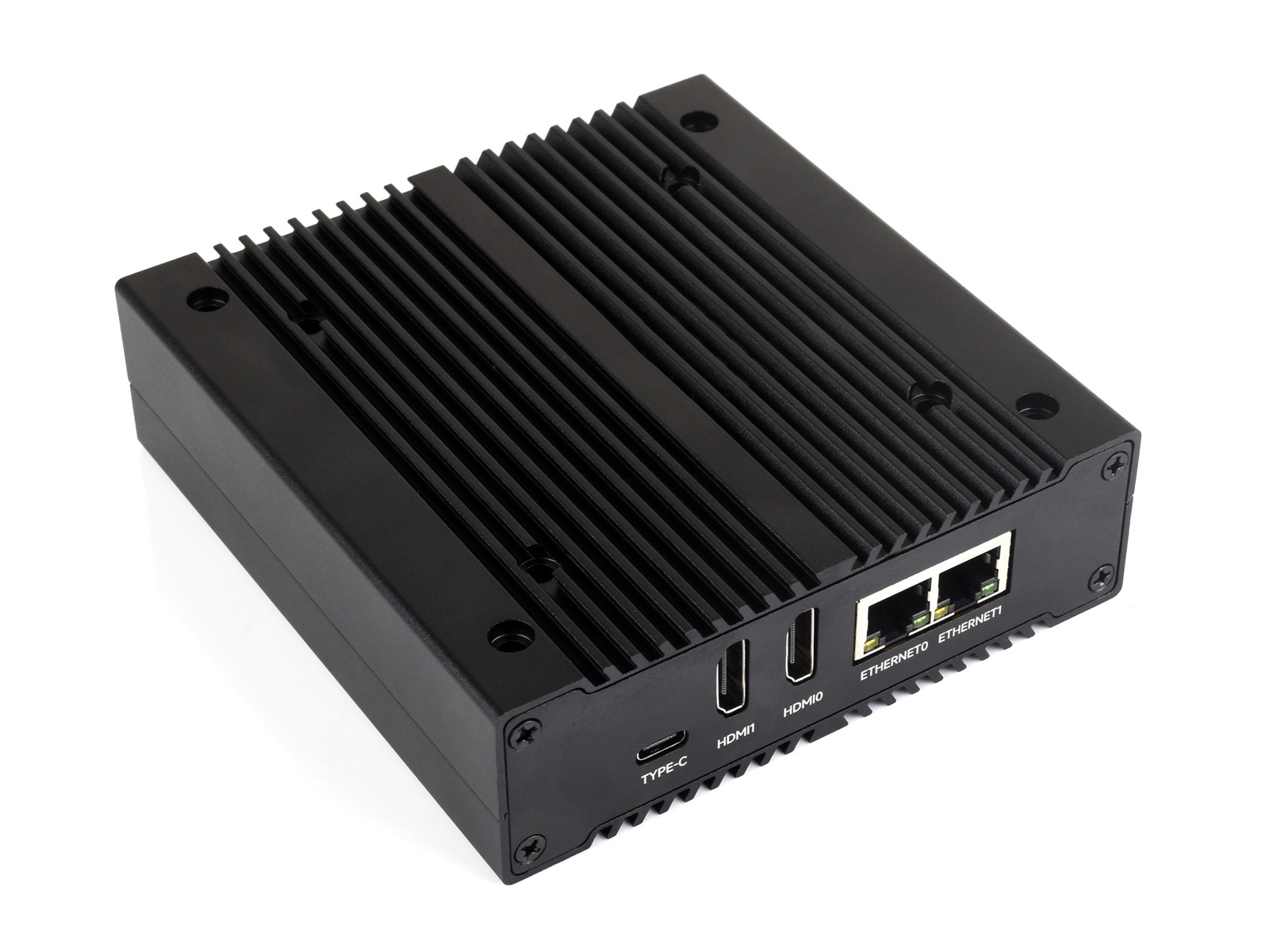 NAS Multifunktionaler Mini-Computer, entwickelt für Raspberry Pi Compute Module 4 (nicht enthalten), Network Storage, Dual-Solid-State-Drive-Slots