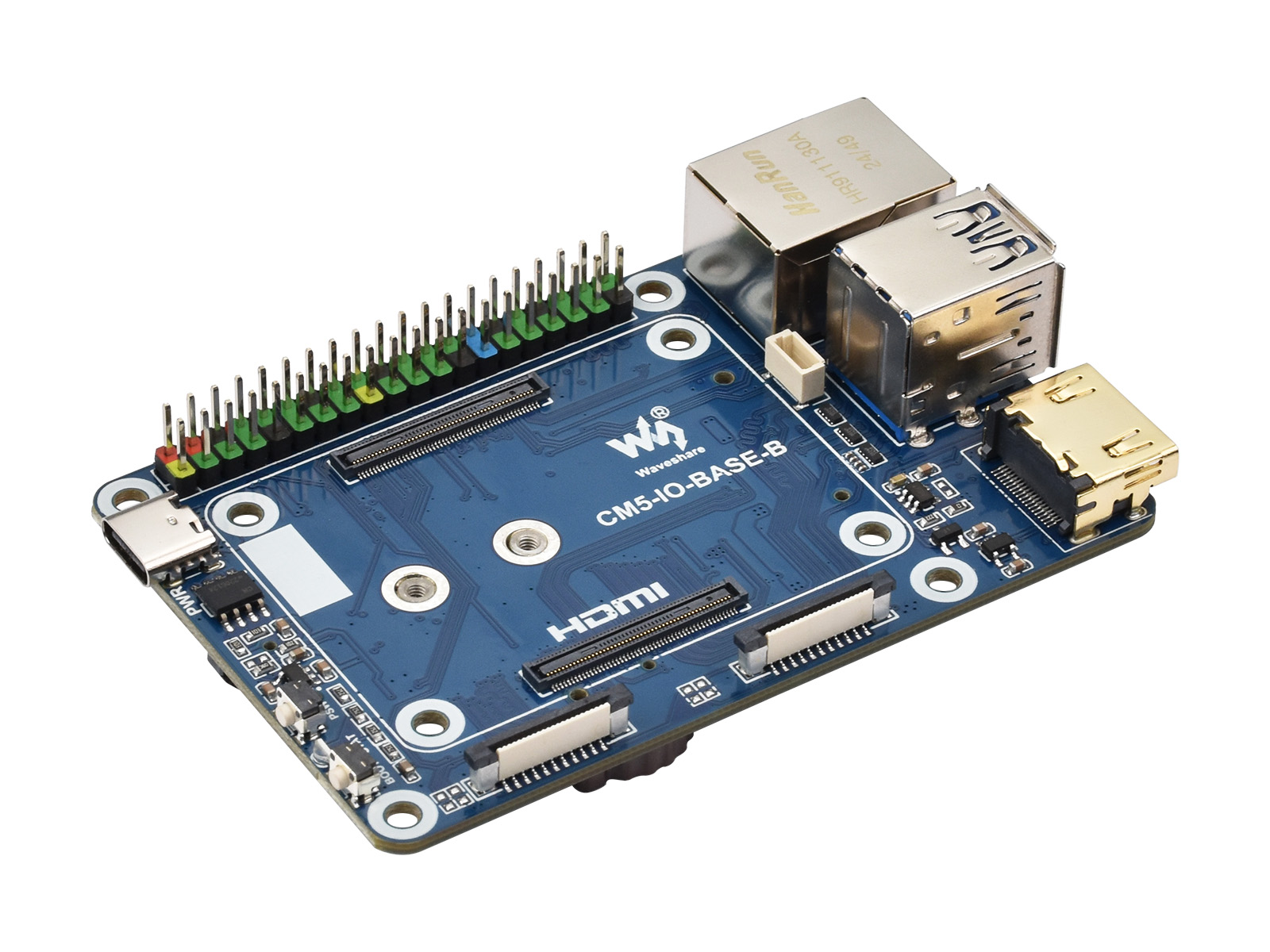 Mini-Grundplatine (B) / Mini-Computer, entwickelt für Raspberry Pi Compute Module 5 (NICHT enthalten), mit Onboard-EEPROM und Verschlüsselungschip