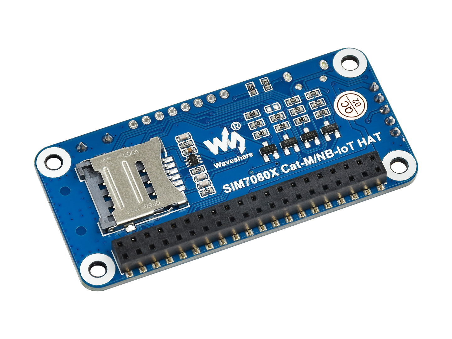 NB-IoT / Cat-M(eMTC) / GNSS HAT für Raspberry Pi, weltweit einsetzbar