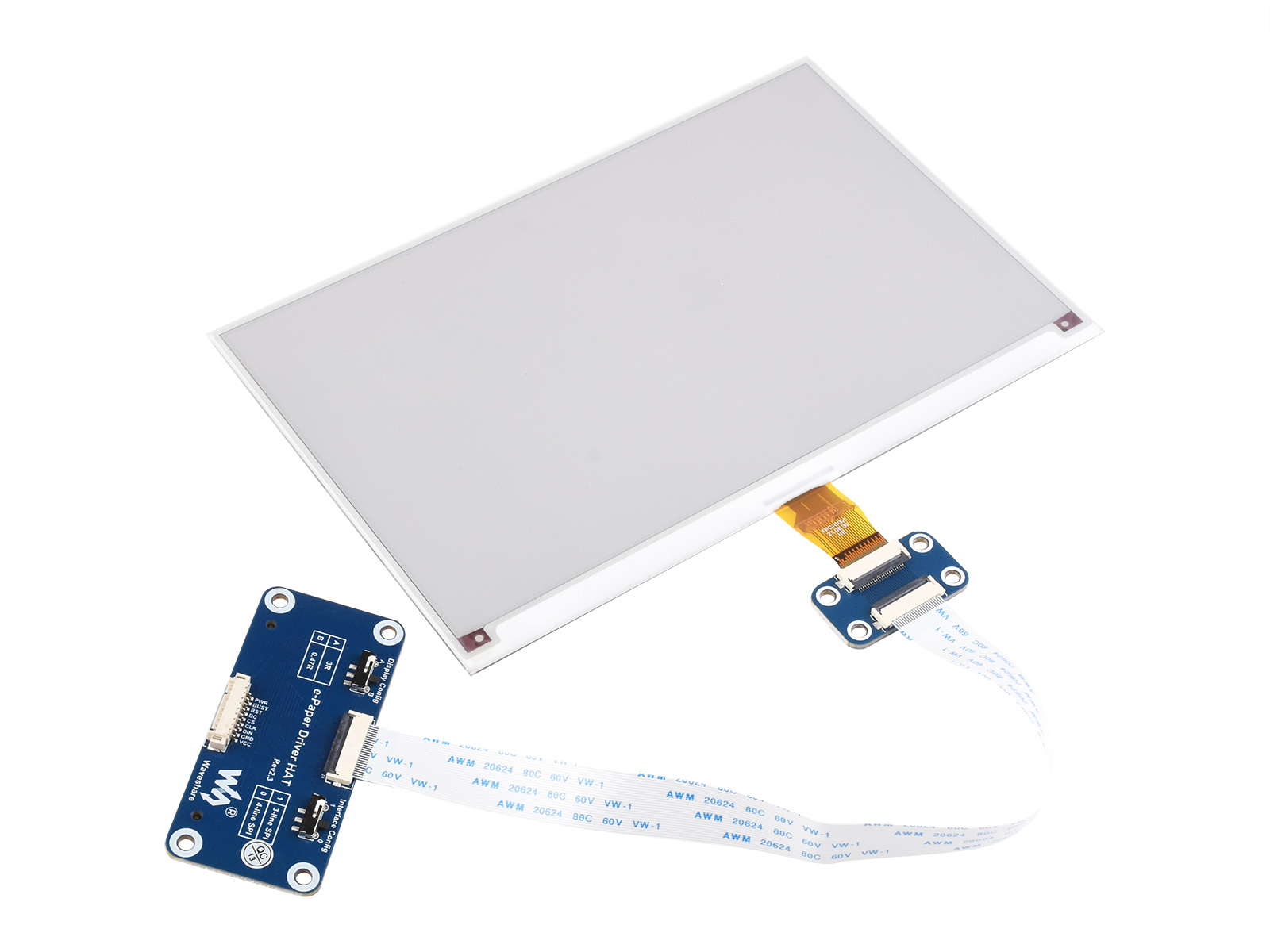 7,5-Zoll E-Paper E-Ink Display HAT (B) für Raspberry Pi, 800×480, Rot/Schwarz/Weiß, SPI