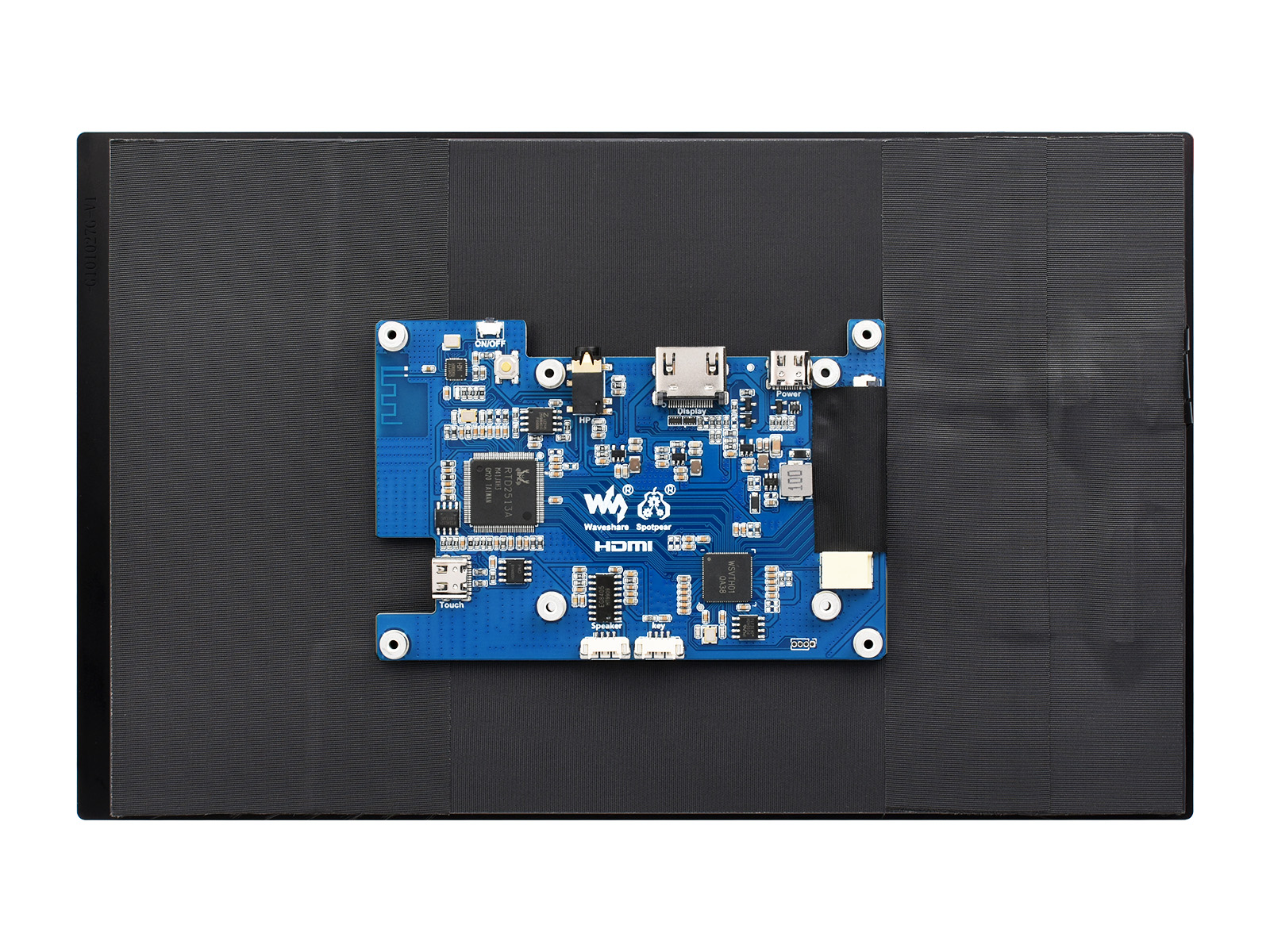 10,1-Zoll kapazitiver Touchscreen, optisch gebondete gehärtete Glasplatte, 1280×800, IPS, HDMI-Schnittstelle