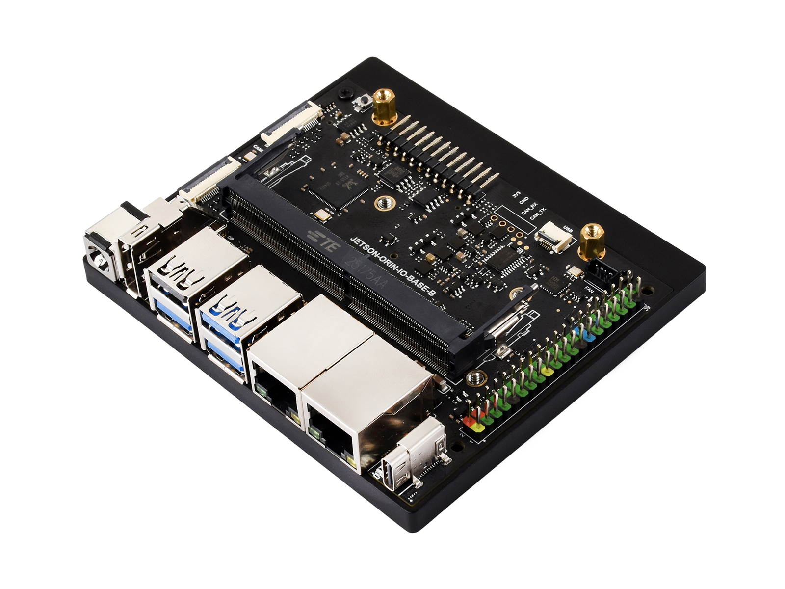 Waveshare Jetson Orin Nano / NX Super Dual Ethernet Basisplatine, basierend auf Jetson Orin Nano und Jetson Orin NX Modul