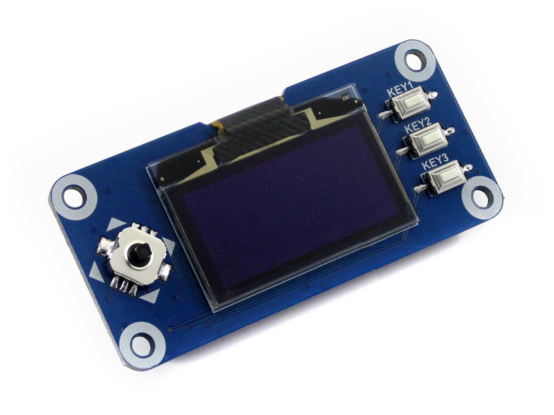128x64, 1,3 Zoll OLED Display HAT für Raspberry Pi