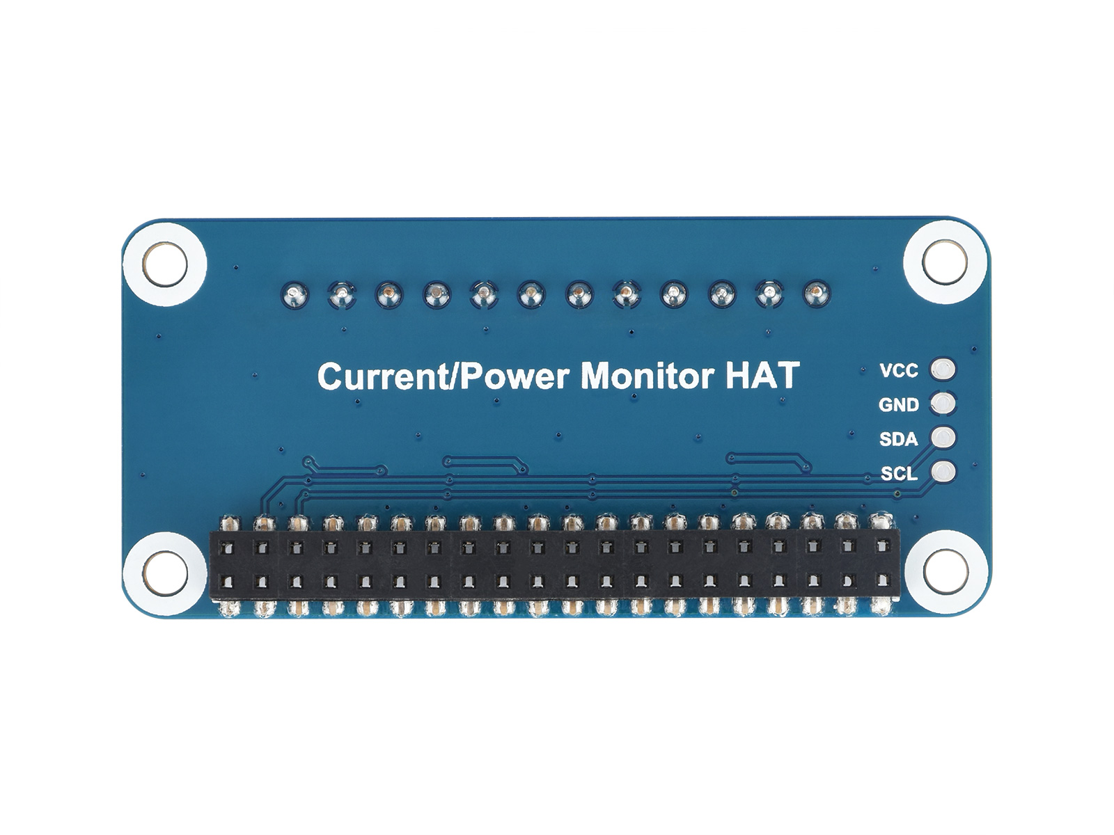 4-Kanal-Strom-/Spannungs-/Leistungsüberwachungs-HAT für Raspberry Pi, I2C/SMBus