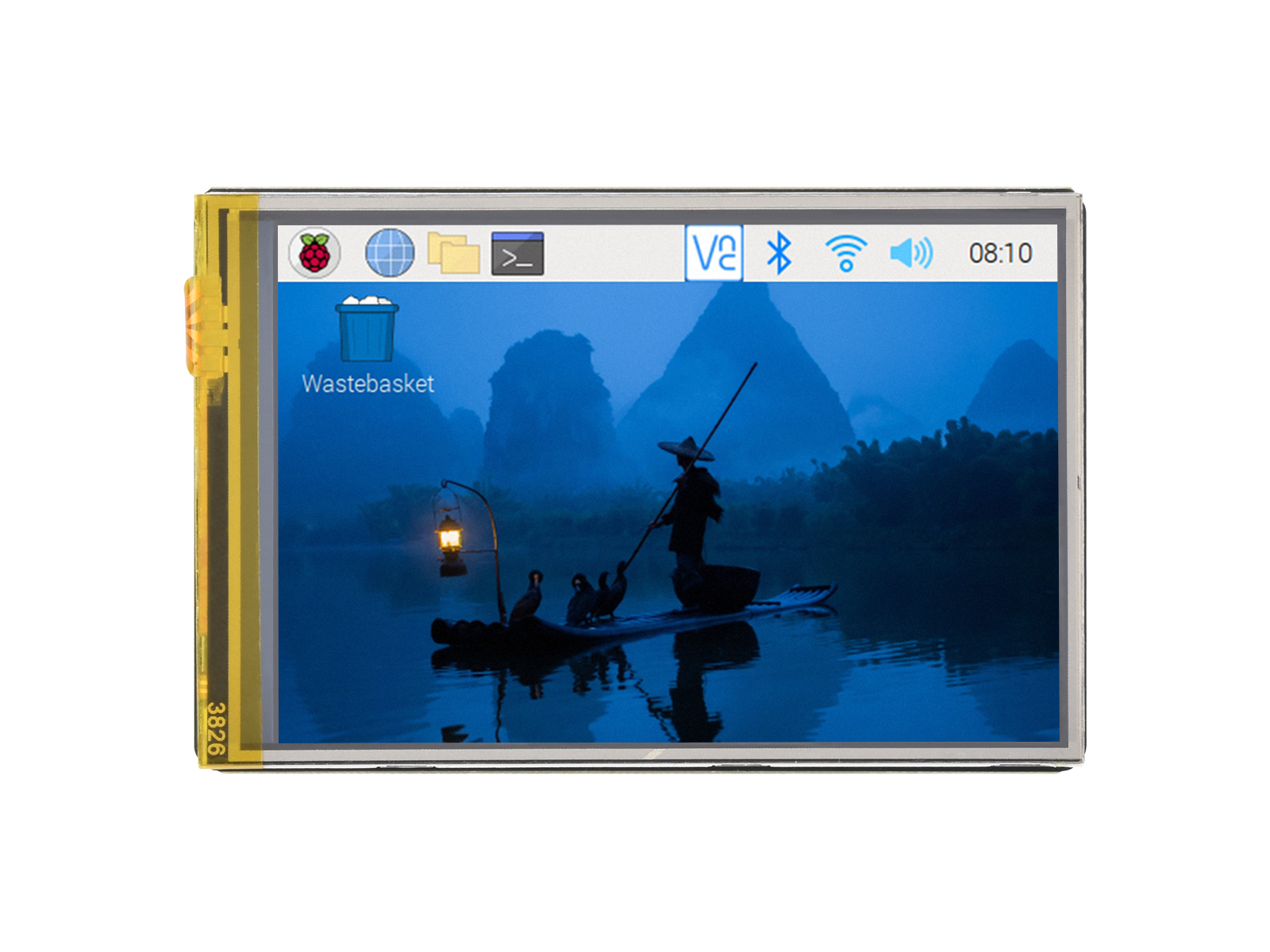 3,5-Zoll-Widerstandstouchdisplay (G) für Raspberry Pi, IPS-Panel, 320×480 Auflösung, Immersion-Gold-Verfahren, 262K Farben