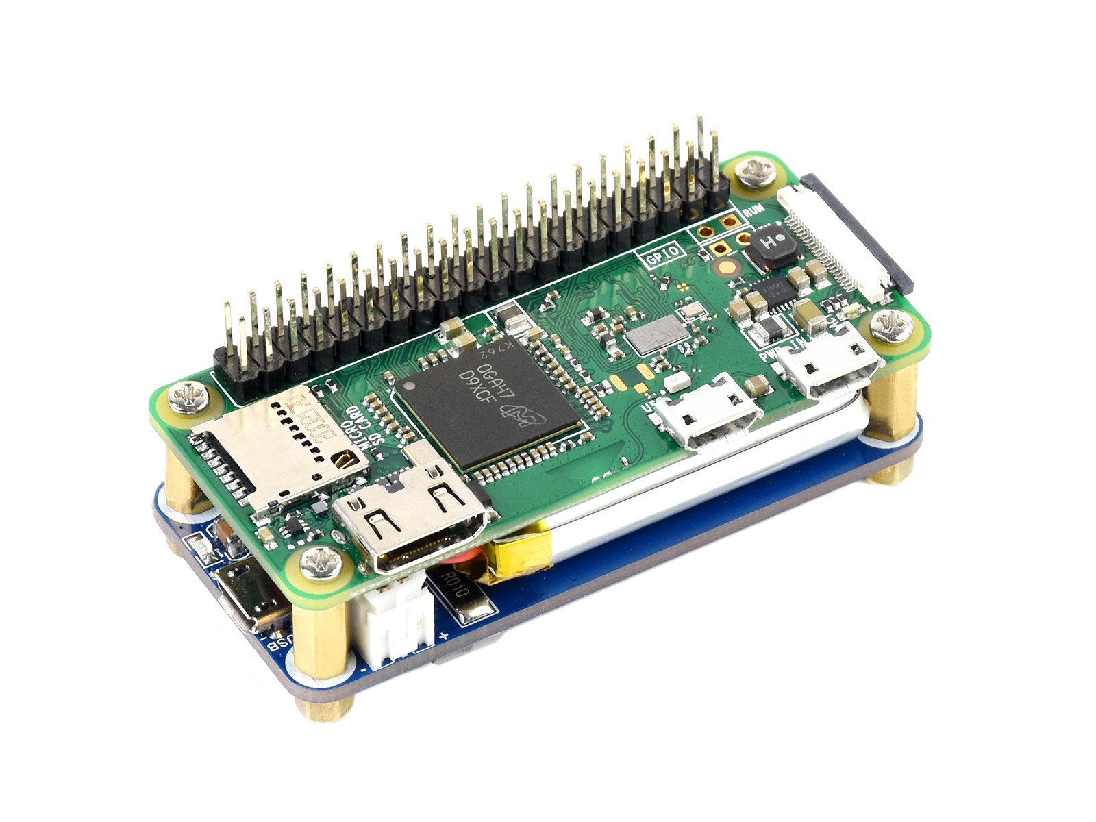 Unterbrechungsfreie Stromversorgung (USV) HAT für Raspberry Pi Zero, stabile 5V-Stromausgabe