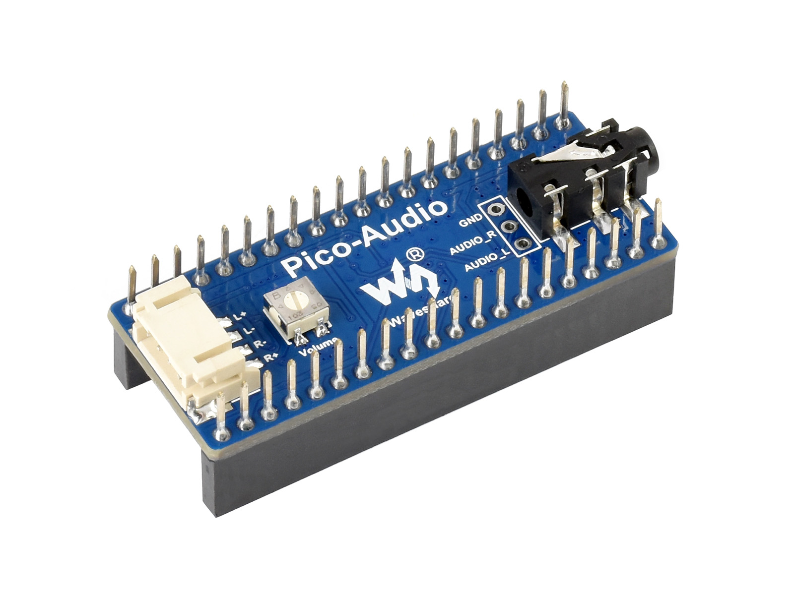 Audio-Erweiterungsmodul für Raspberry Pi Pico, gleichzeitige Kopfhörer-/Lautsprecherausgabe