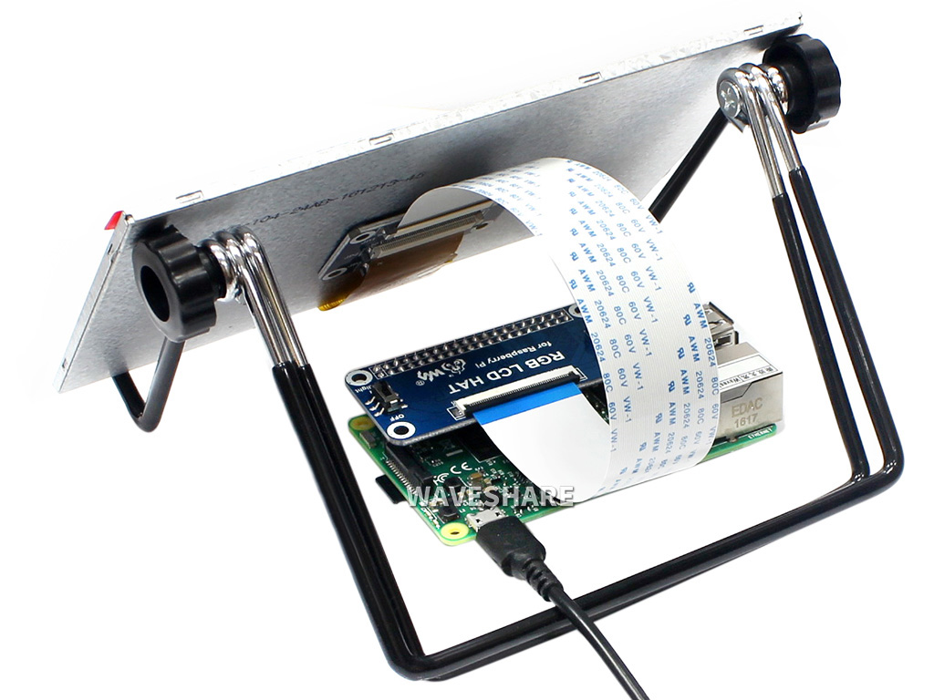 7-Zoll-Display für Raspberry Pi, 1024×600, DPI-Schnittstelle, IPS, ohne Touch