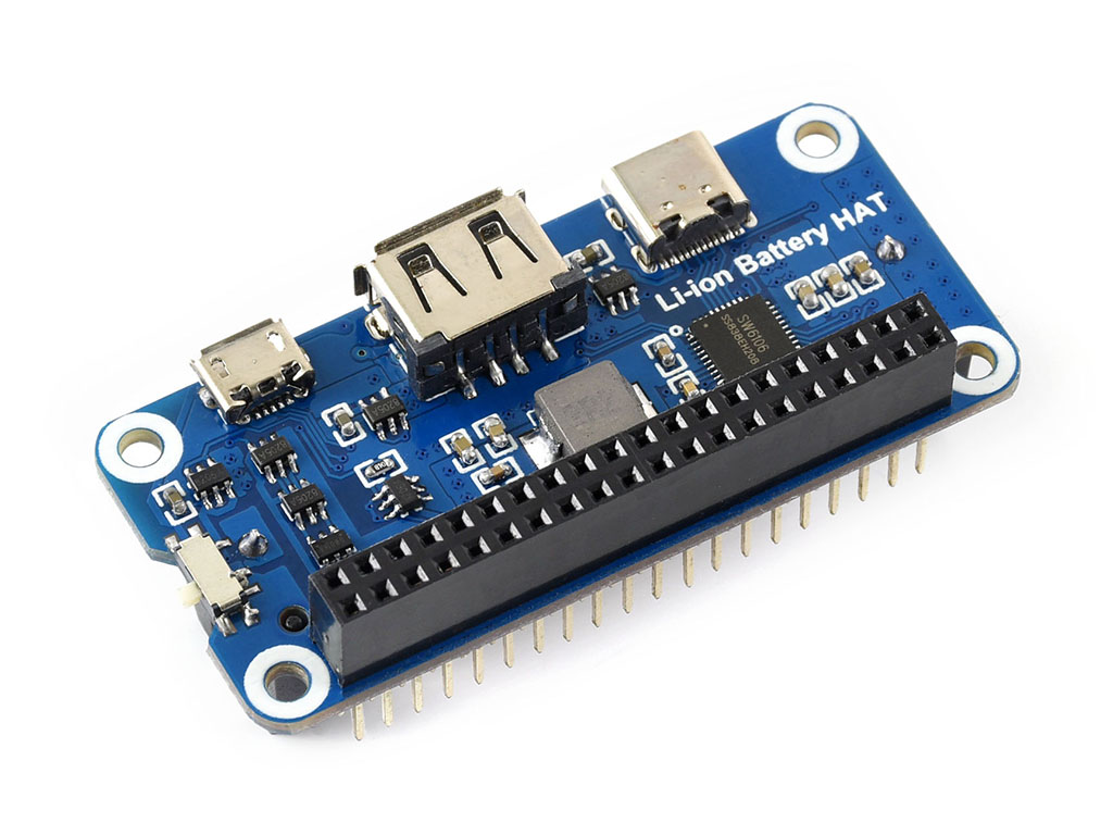 Li-Ionen-Batterie-HAT für Raspberry Pi, 5V-Ausgang, Schnellladung
