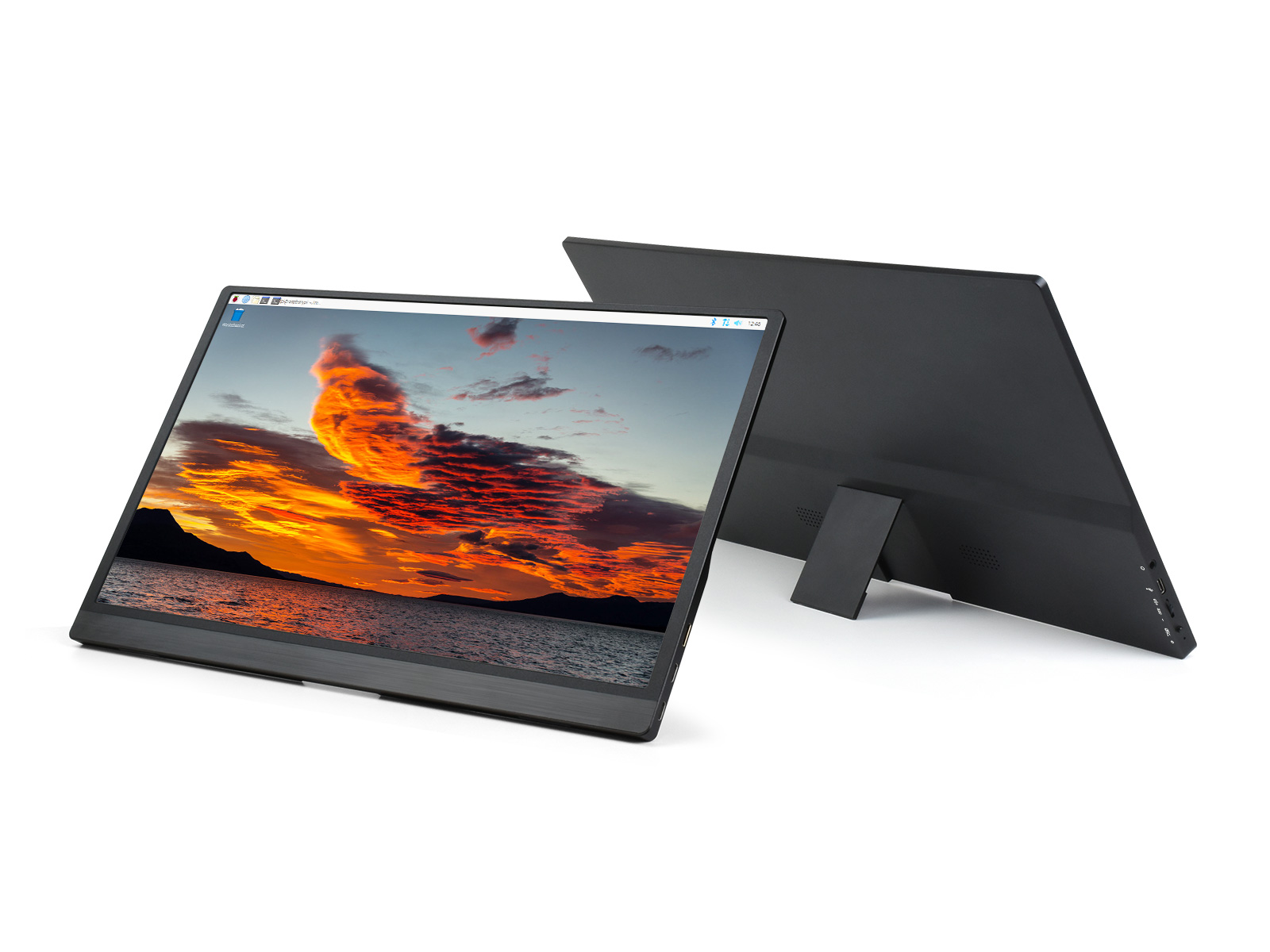 15,6-Zoll-Monitor mit Standfuß, schlankes und leichtes Design, IPS-Bildschirm, 1920 × 1080 Full HD, 100 % sRGB hoher Farbraum, kein Touchscreen
