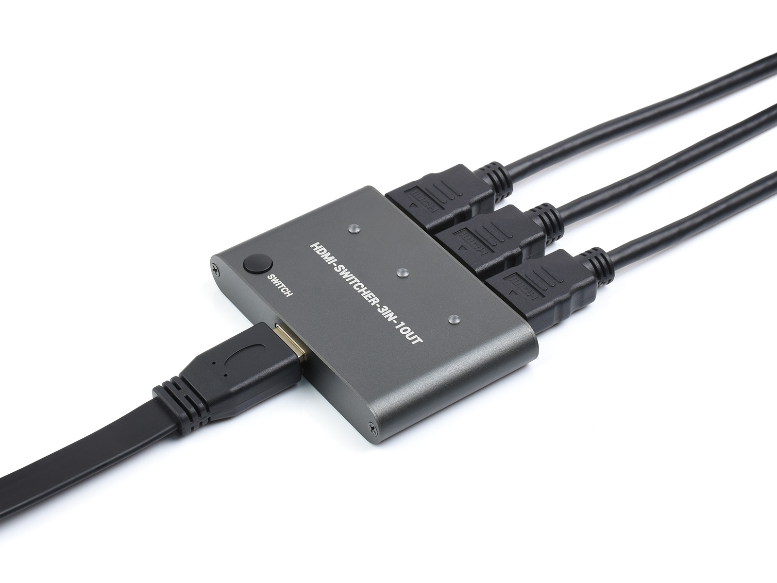 HDMI 4K Switcher, 3 Eingänge 1 Ausgang, Ein-Klick-Switch