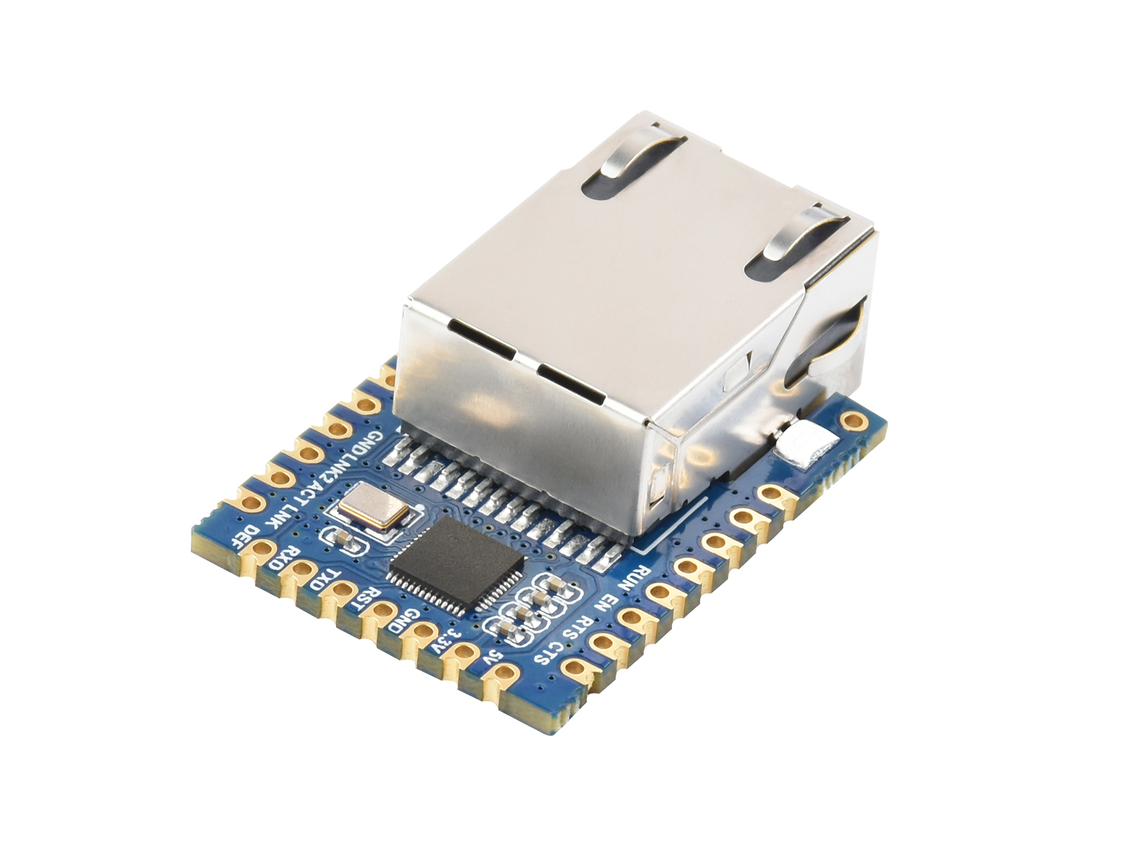 TTL UART zu Ethernet Mini-Modul, bestückte Löcher mit Immersionsgold-Design, hochintegrierte Verpackung
