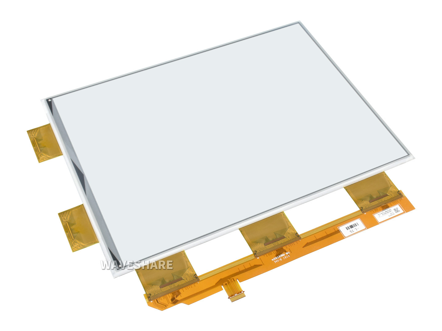 13,3-Zoll-e-Paper-e-Ink-Rohdisplay, 1600×1200, Schwarz/Weiß, 16 Graustufen, Parallelanschluss, ohne Leiterplatte